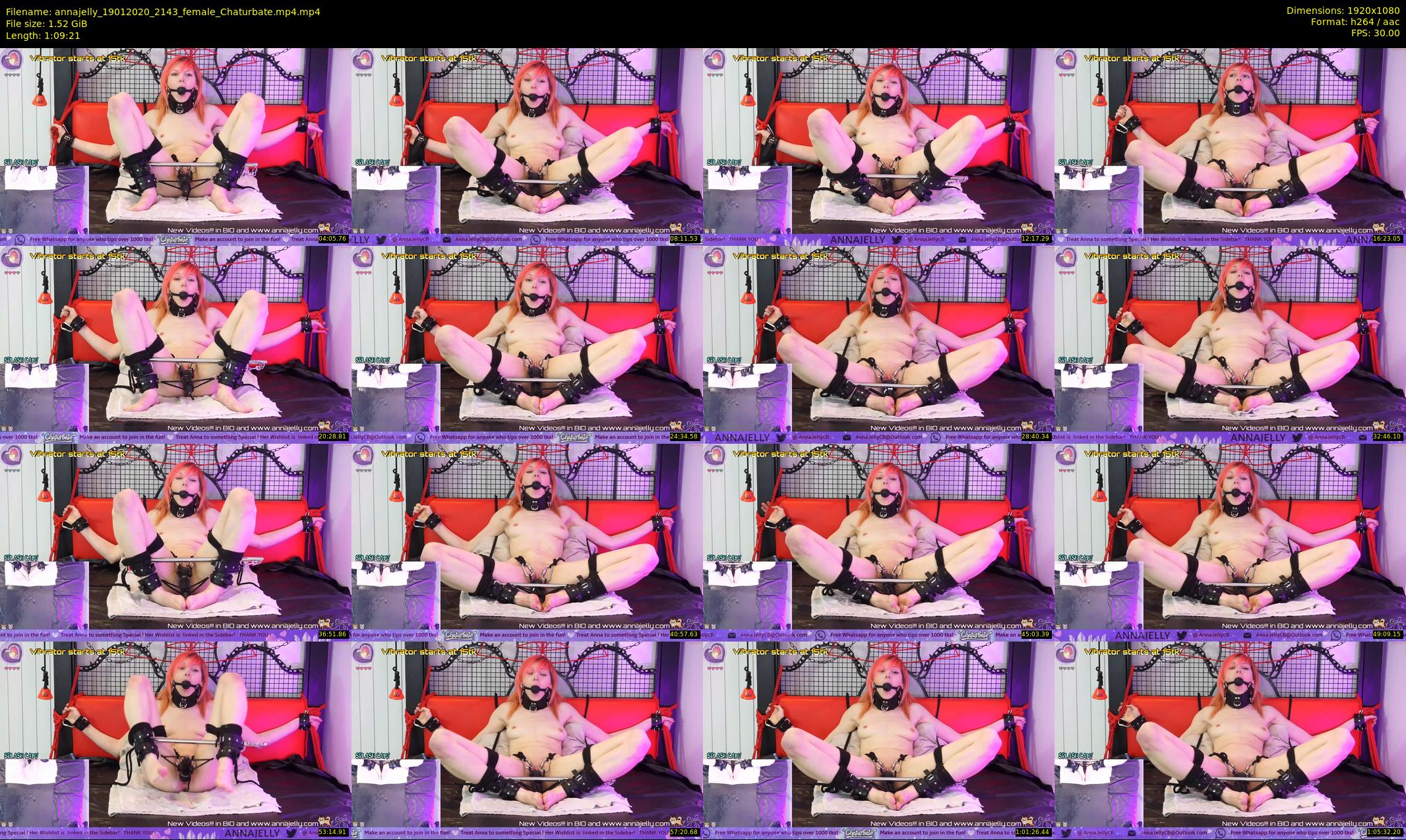 annajelly — 70 minute Chaturbate couple cam show recording, 1080p, Jan 19, 2020