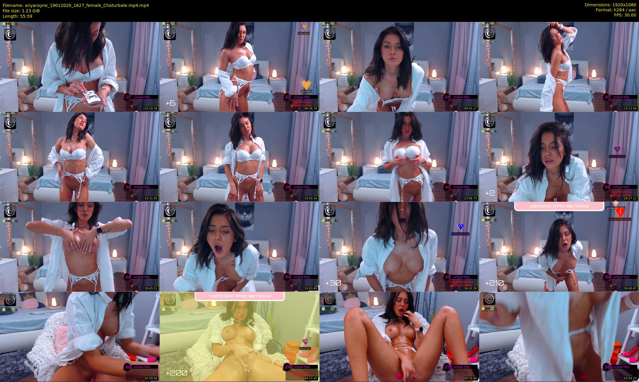 anyarayne — 56 minute Chaturbate female cam show recording, 1080p, Jan 19, 2020