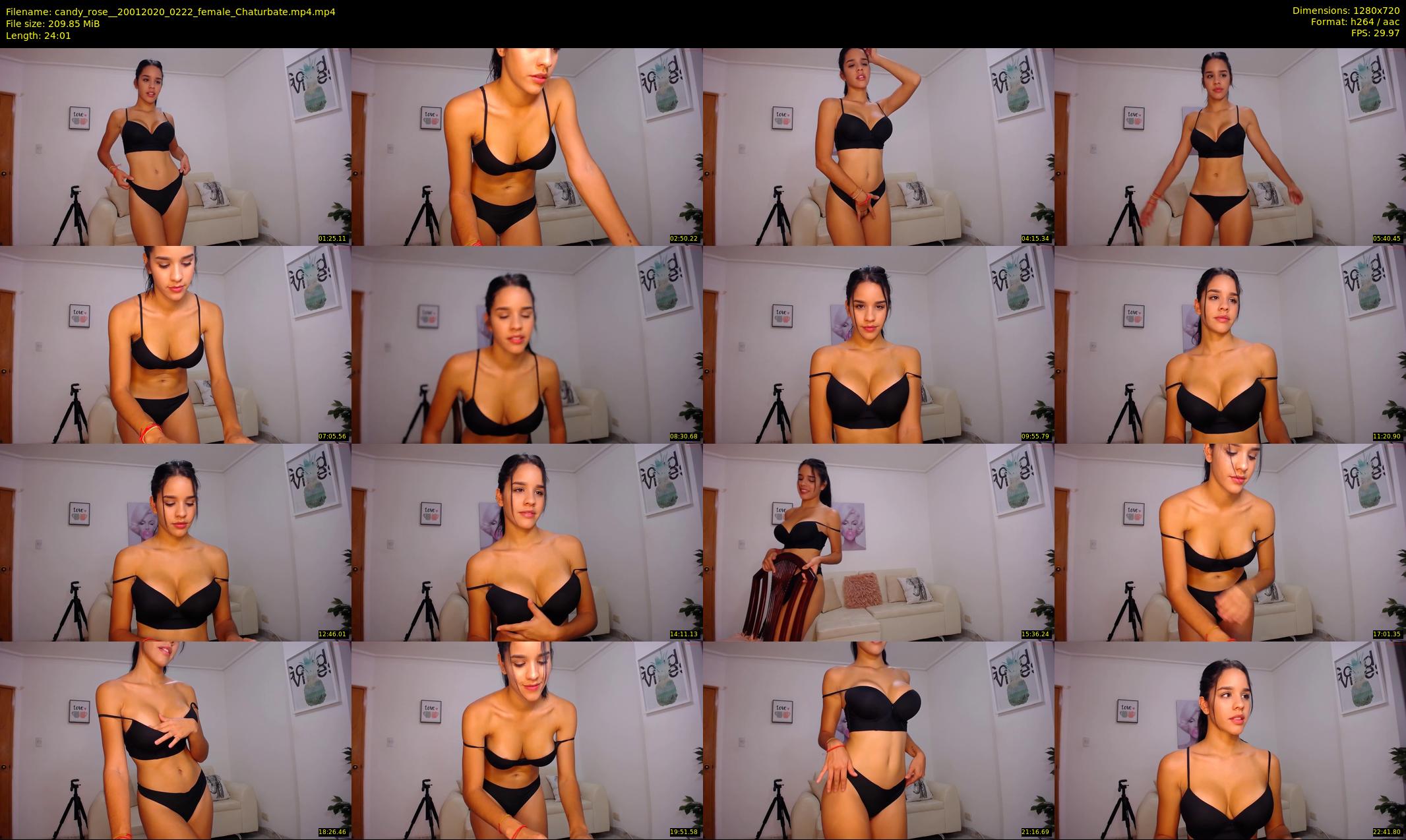 candy_rose_ — 25 minute Chaturbate female cam show recording, 720p, Jan 20, 2020