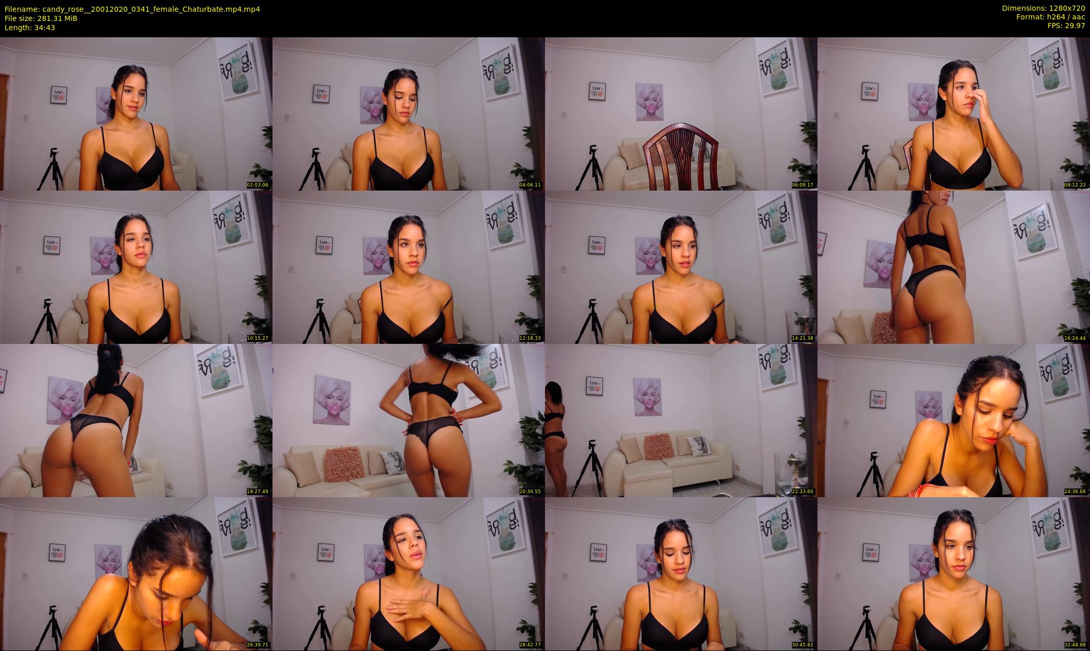 candy_rose_ — 35 minute Chaturbate female cam show recording, 720p, Jan 20, 2020
