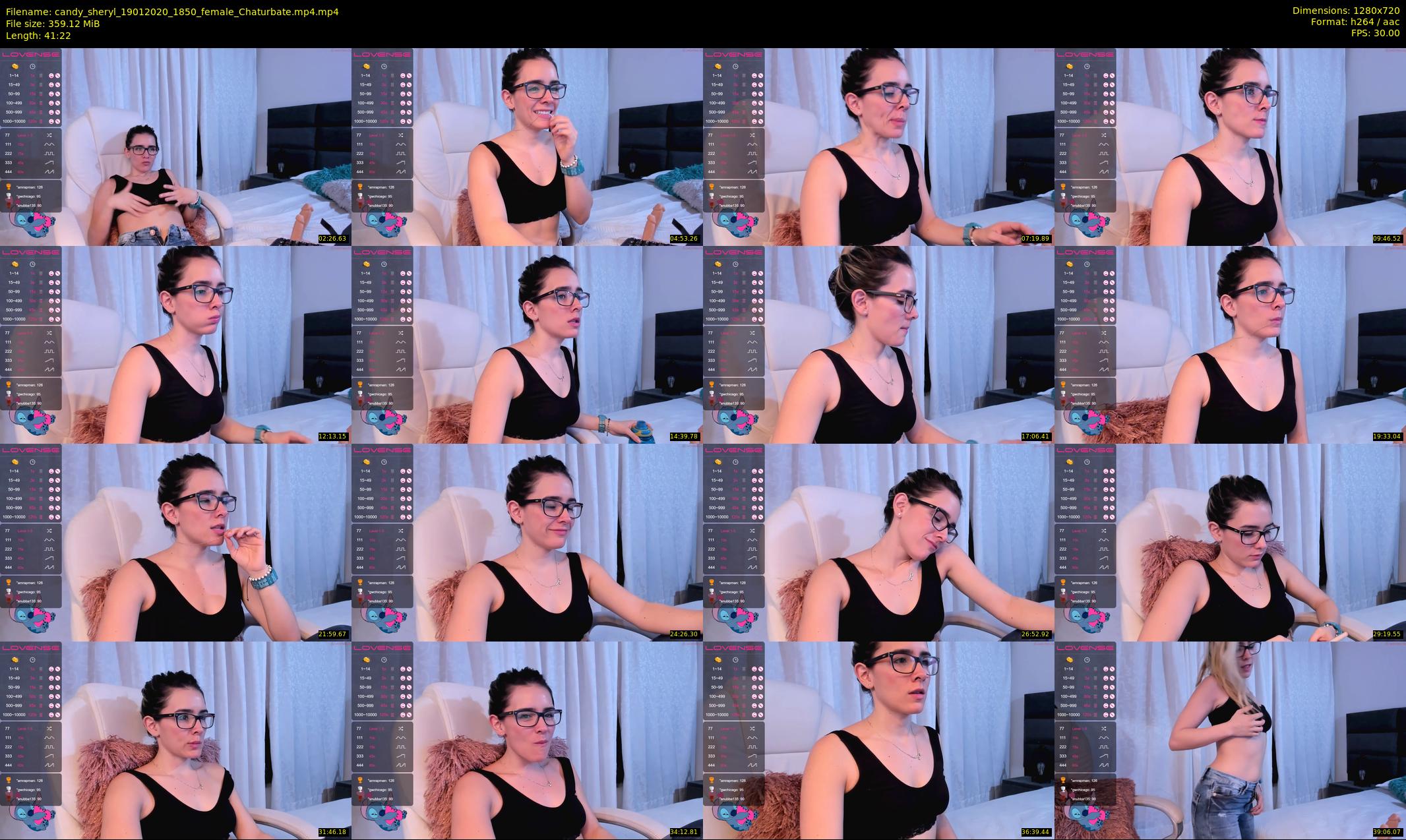 candy_sheryl — 42 minute Chaturbate female cam show recording, 720p, Jan 19, 2020