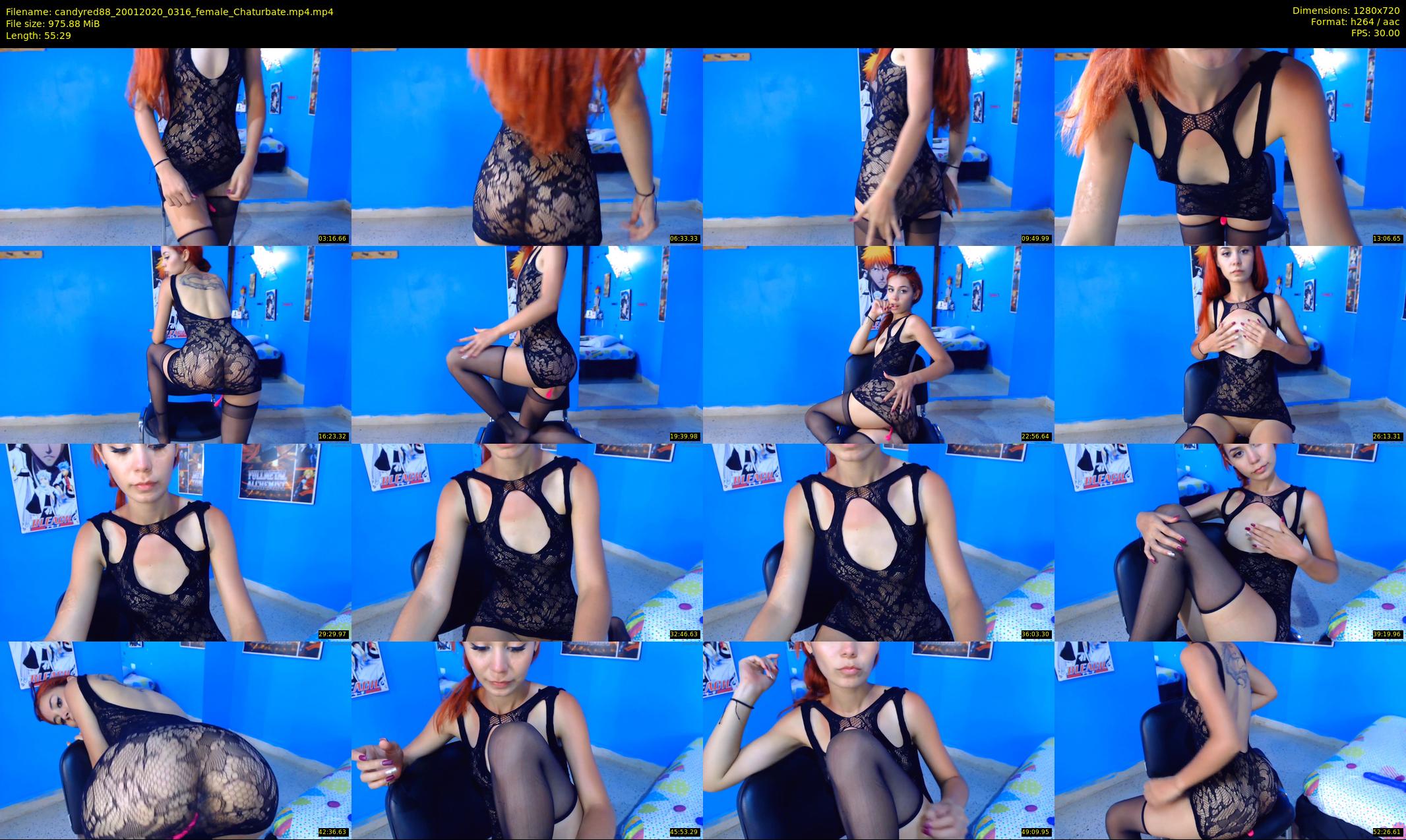 candyred88 — 56 minute Chaturbate female cam show recording, 720p, Jan 20, 2020
