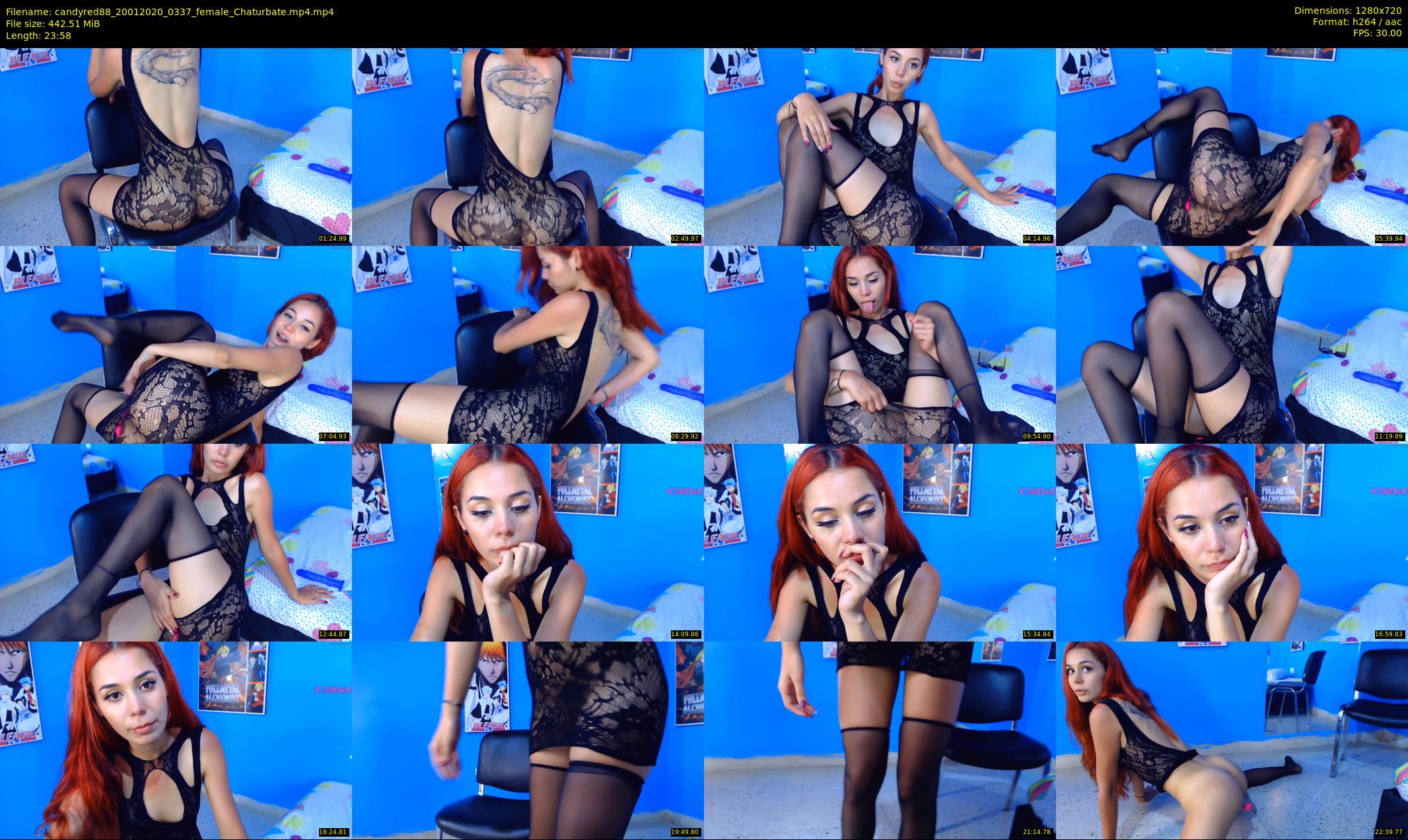 candyred88 — 24 minute Chaturbate female cam show recording, 720p, Jan 20, 2020