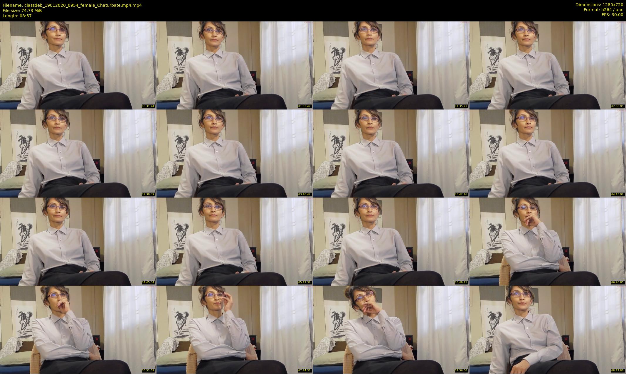 classdeb — 9 minute Chaturbate female cam show recording, 720p, Jan 19, 2020