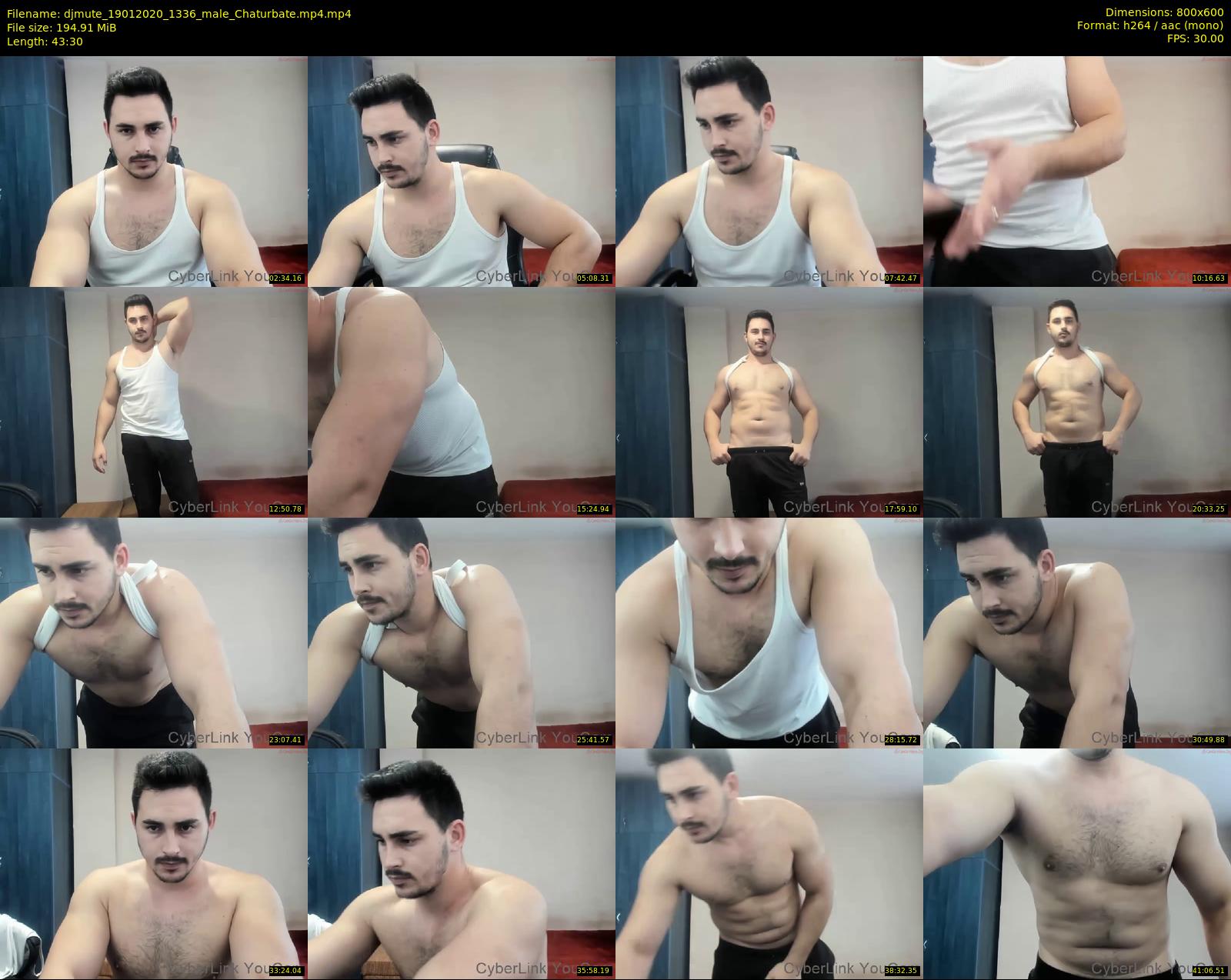 djmute — 44 minute Chaturbate male cam show recording, 480p, Jan 19, 2020
