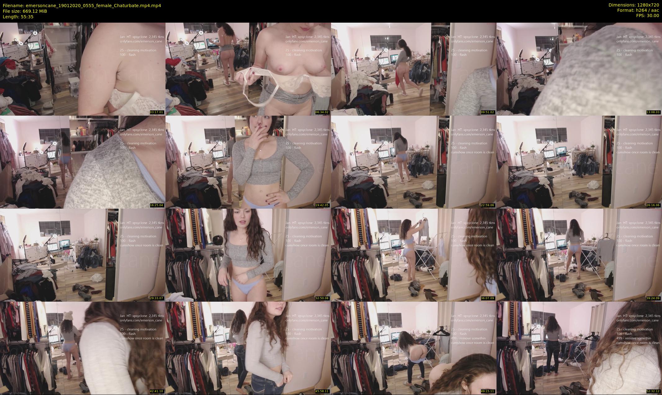 emersoncane — 56 minute Chaturbate female cam show recording, 720p, Jan 19, 2020