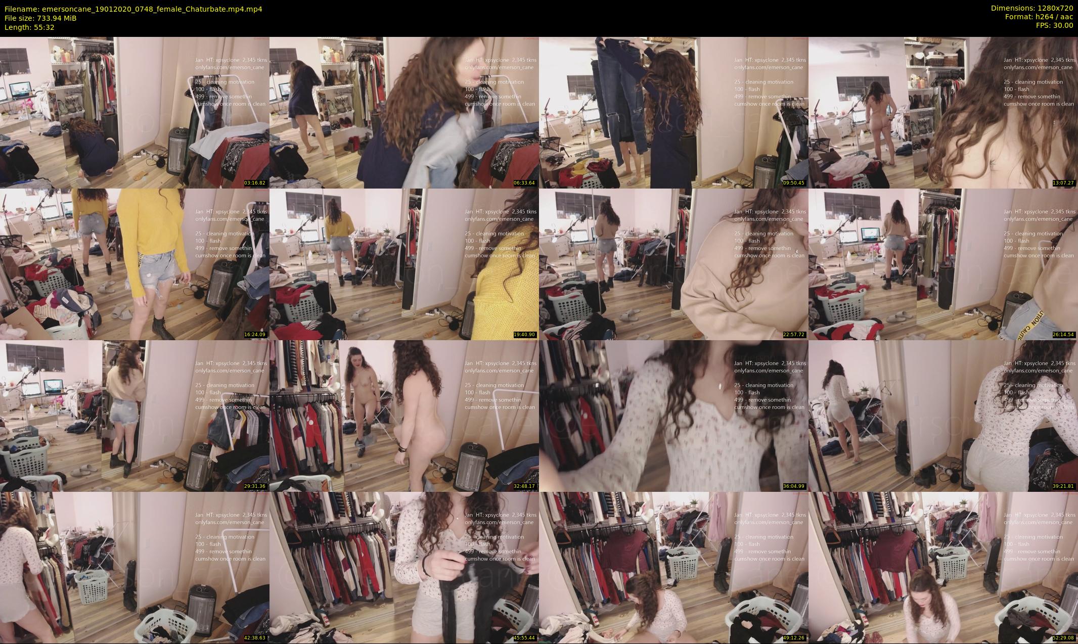 emersoncane — 56 minute Chaturbate female cam show recording, 720p, Jan 19, 2020