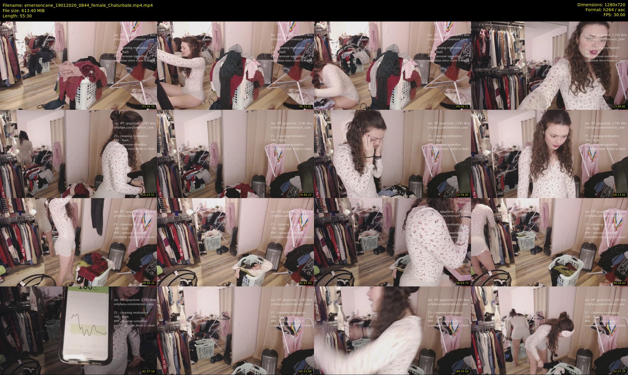 emersoncane — 56 minute Chaturbate female cam show recording, 720p, Jan 19, 2020