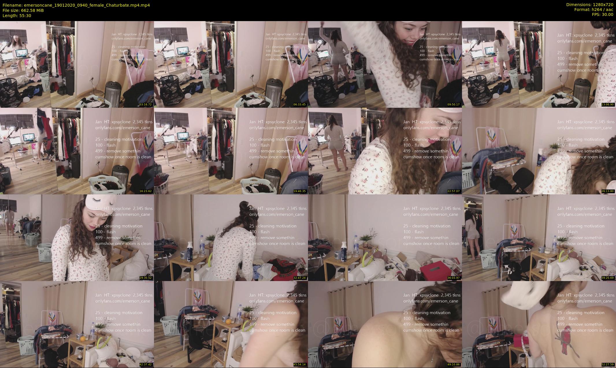 emersoncane — 56 minute Chaturbate female cam show recording, 720p, Jan 19, 2020