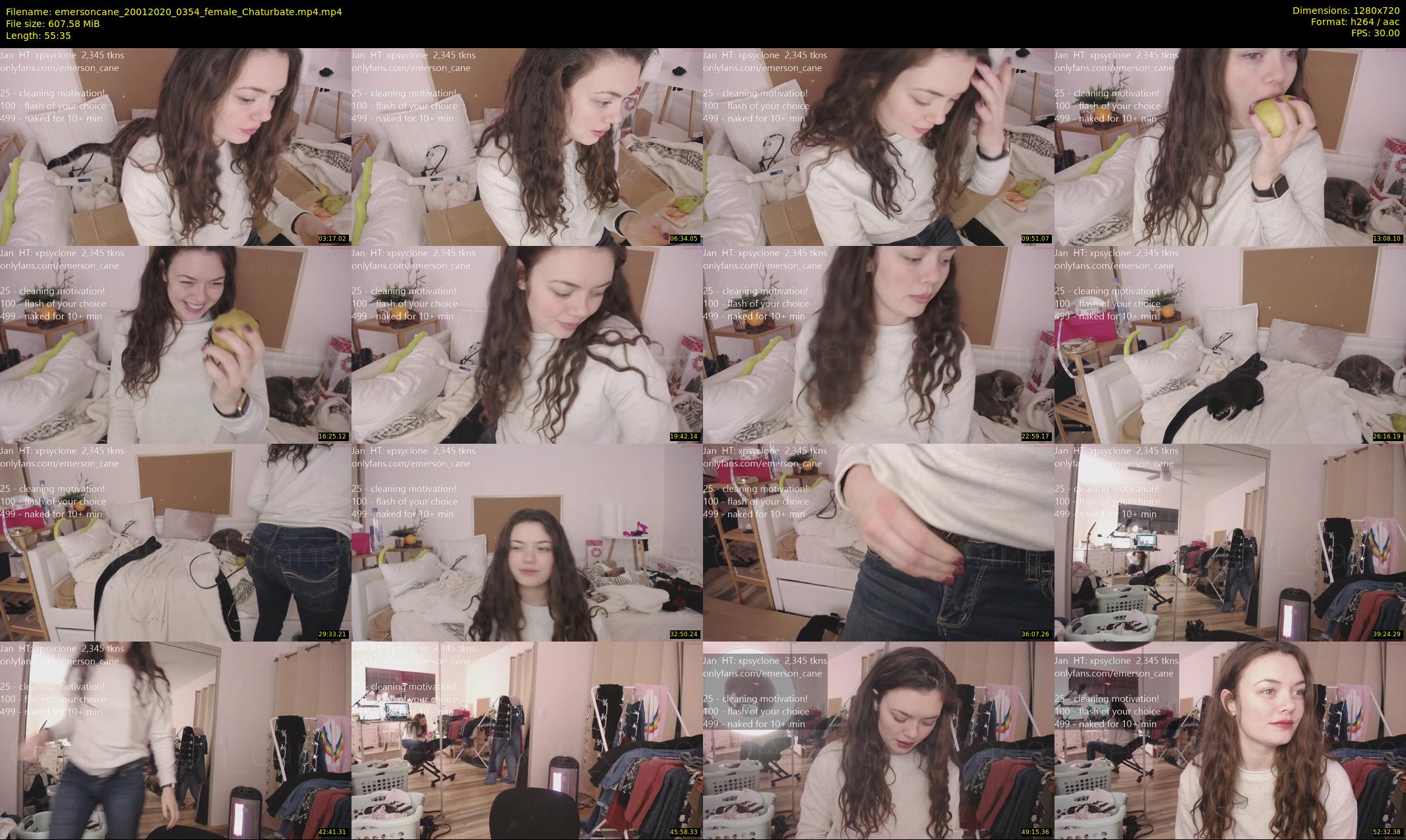 emersoncane — 56 minute Chaturbate female cam show recording, 720p, Jan 20, 2020