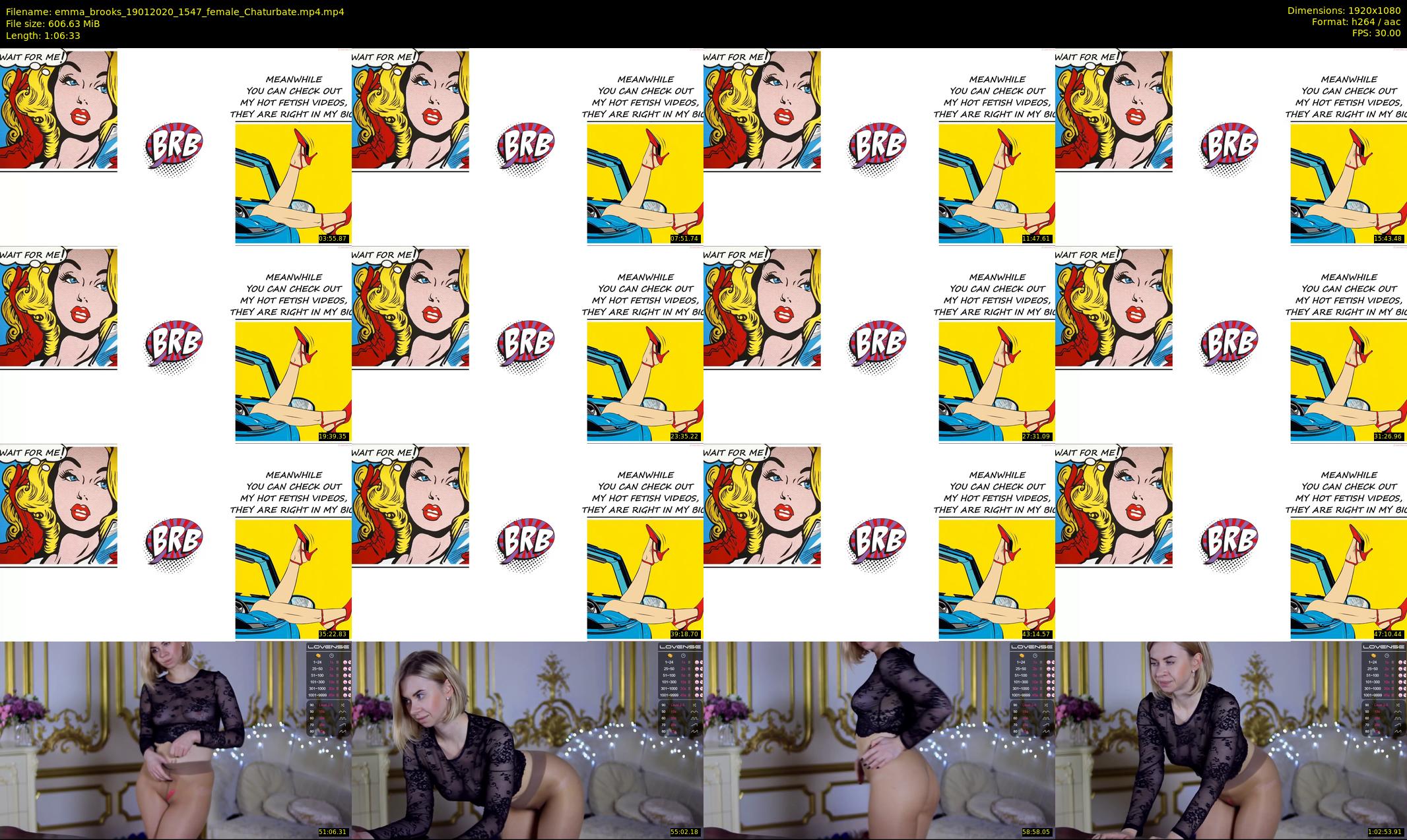 emma_brooks — 67 minute Chaturbate female cam show recording, 1080p, Jan 19, 2020