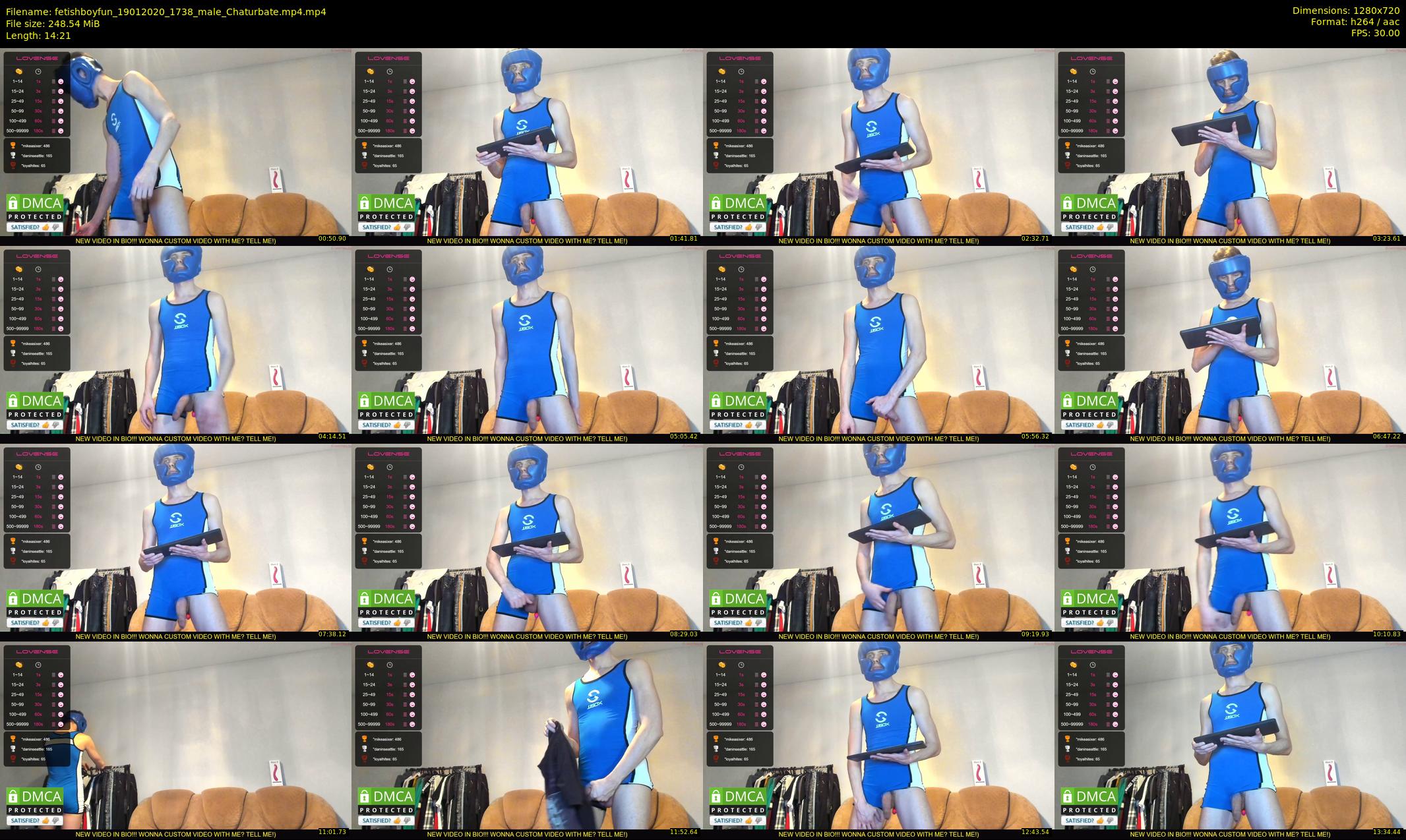 fetishboyfun — 15 minute Chaturbate male cam show recording, 720p, Jan 19, 2020