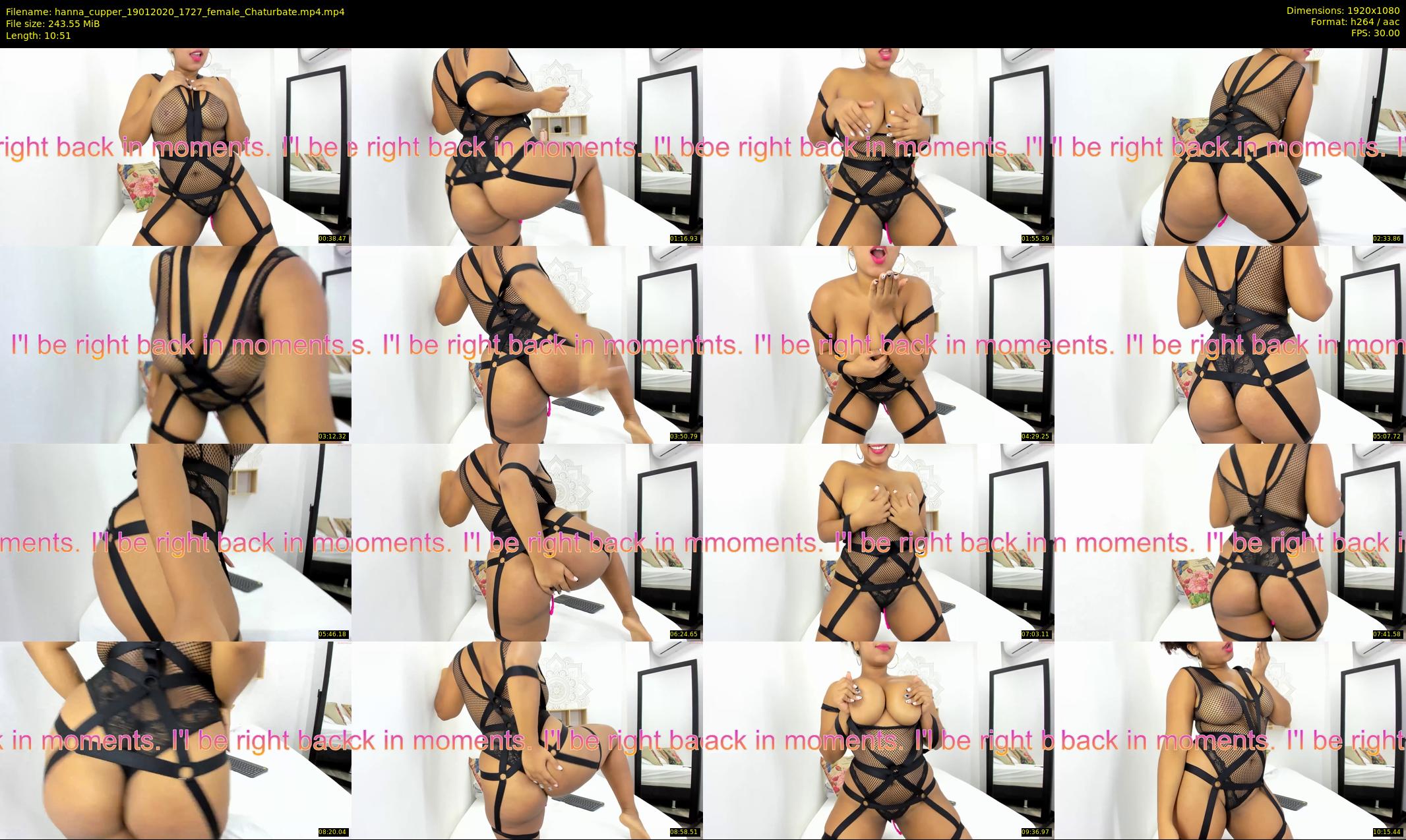 hanna_cupper — 11 minute Chaturbate female cam show recording, 1080p, Jan 19, 2020