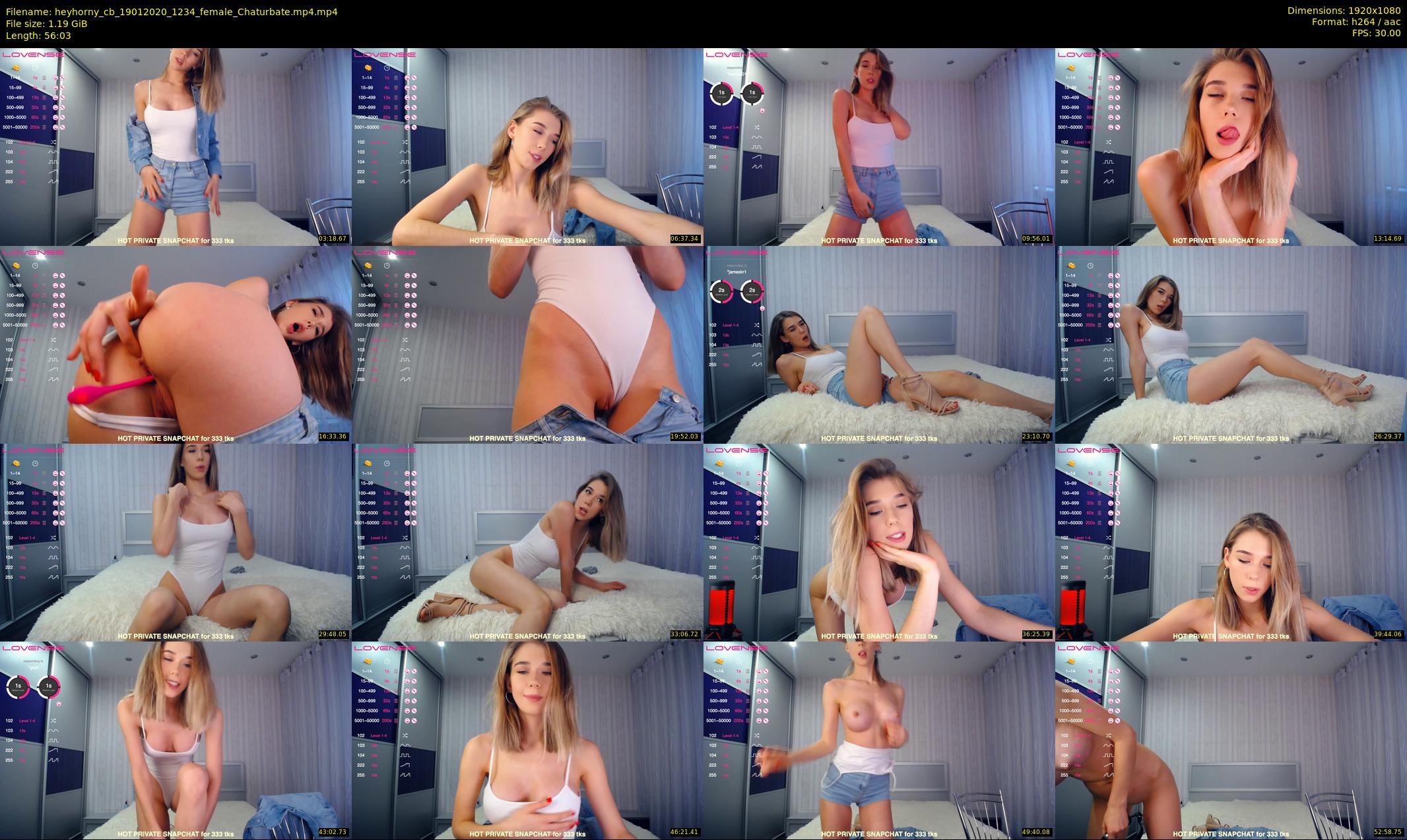heyhorny_cb — 57 minute Chaturbate couple cam show recording, 1080p, Jan 19, 2020