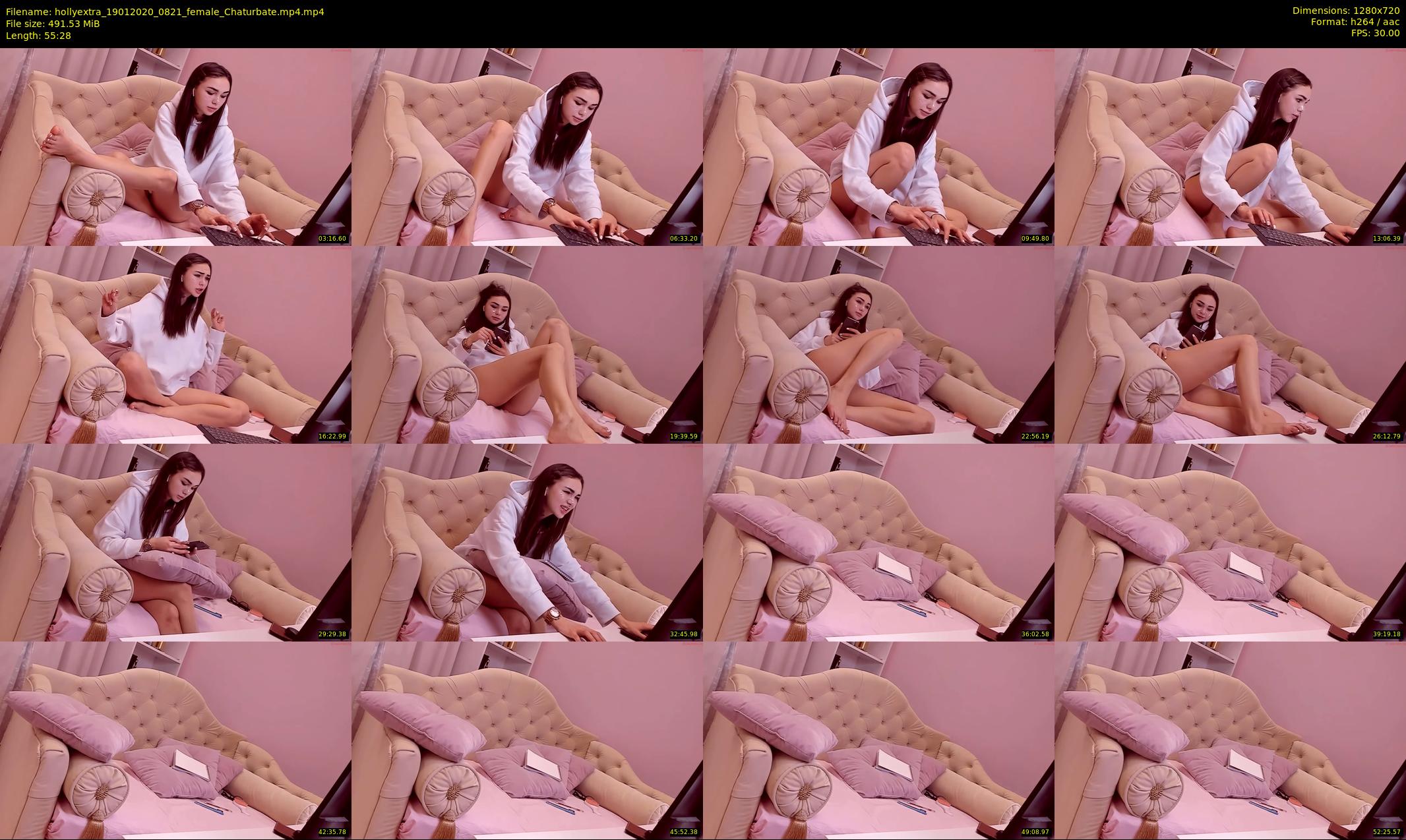 hollyextra — 56 minute Chaturbate female cam show recording, 720p, Jan 19, 2020