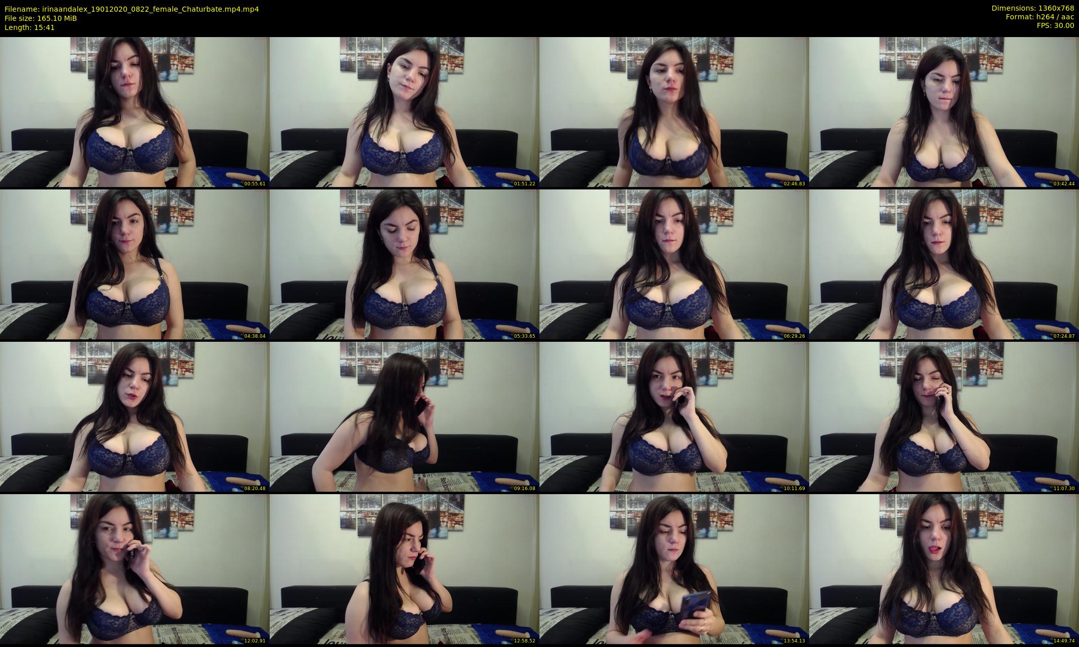 irinaandalex — 16 minute Chaturbate couple cam show recording, 720p, Jan 19, 2020