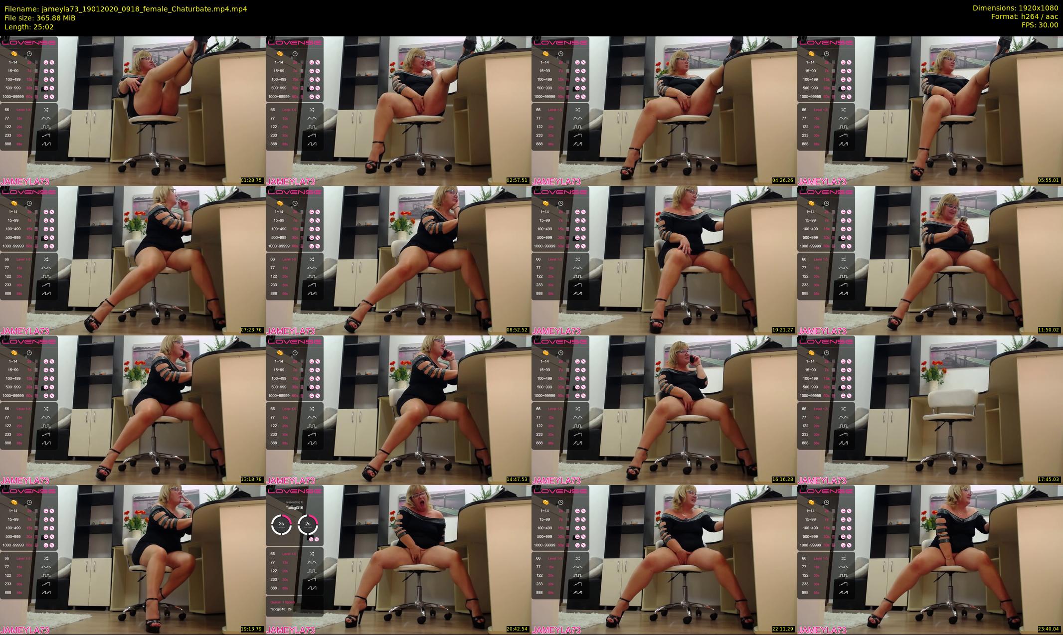 jameyla73 — 26 minute Chaturbate female cam show recording, 1080p, Jan 19, 2020