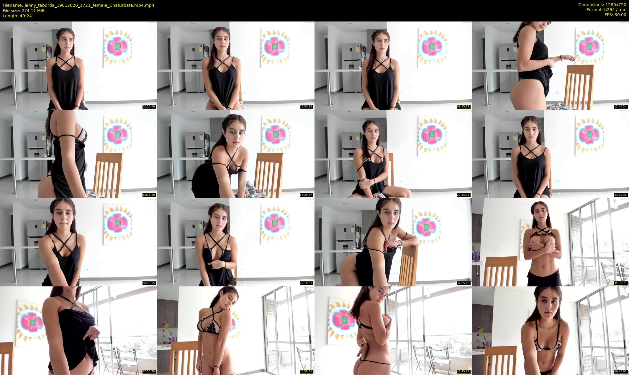 jenny_taborda — 50 minute Chaturbate female cam show recording, 720p, Jan 19, 2020