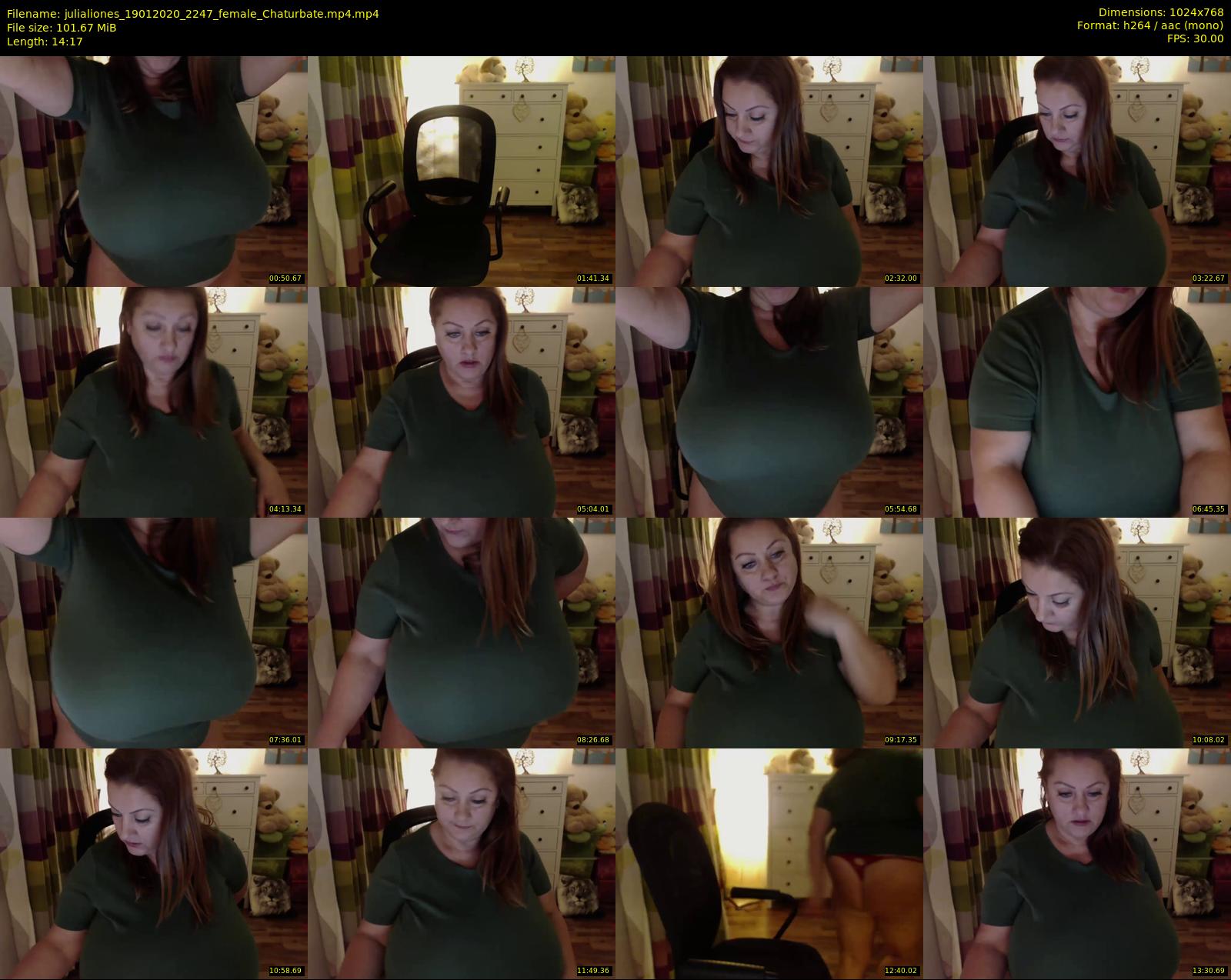julialiones — 15 minute Chaturbate female cam show recording, 720p, Jan 19, 2020