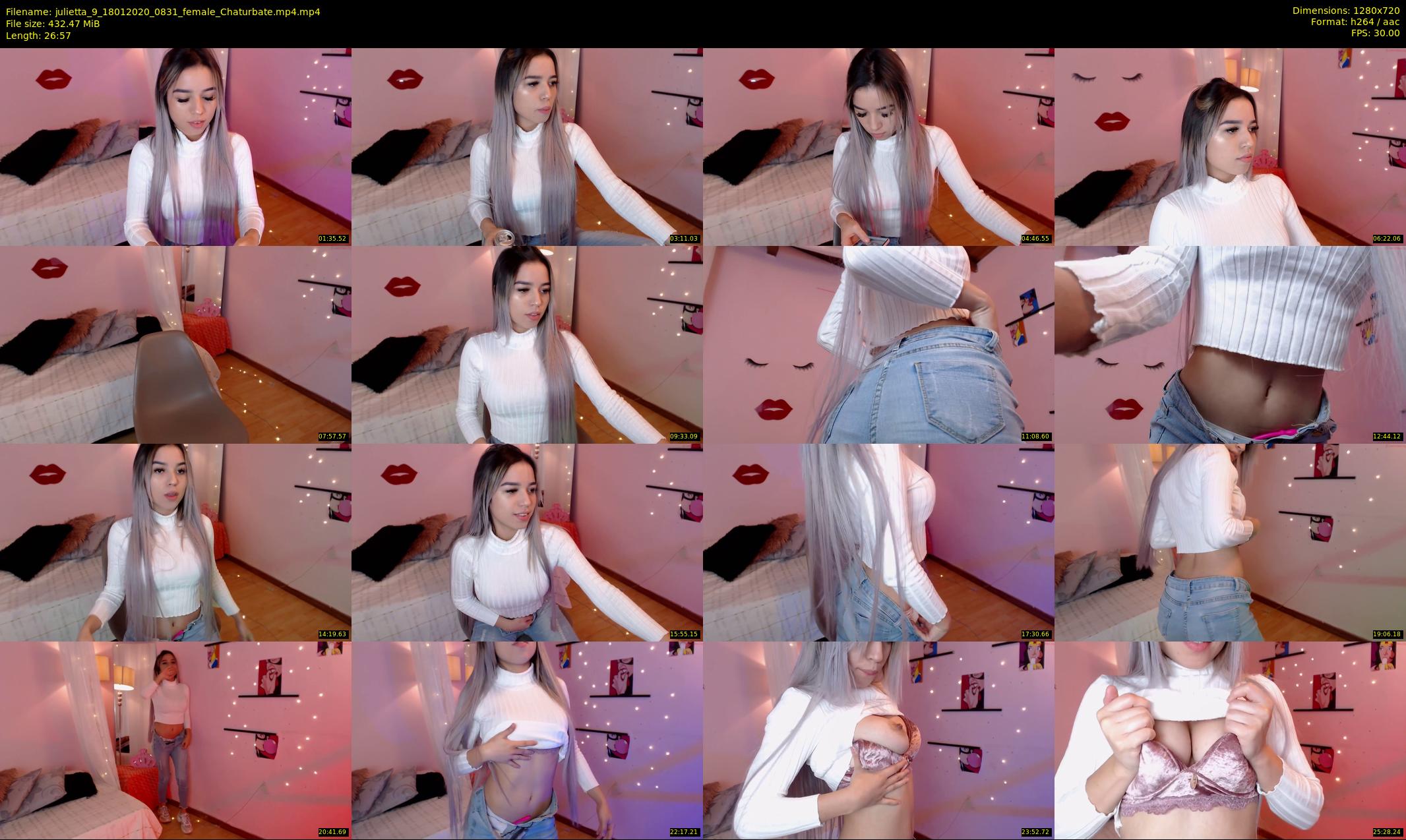 julietta_9 — 27 minute Chaturbate female cam show recording, 720p, Jan 18, 2020