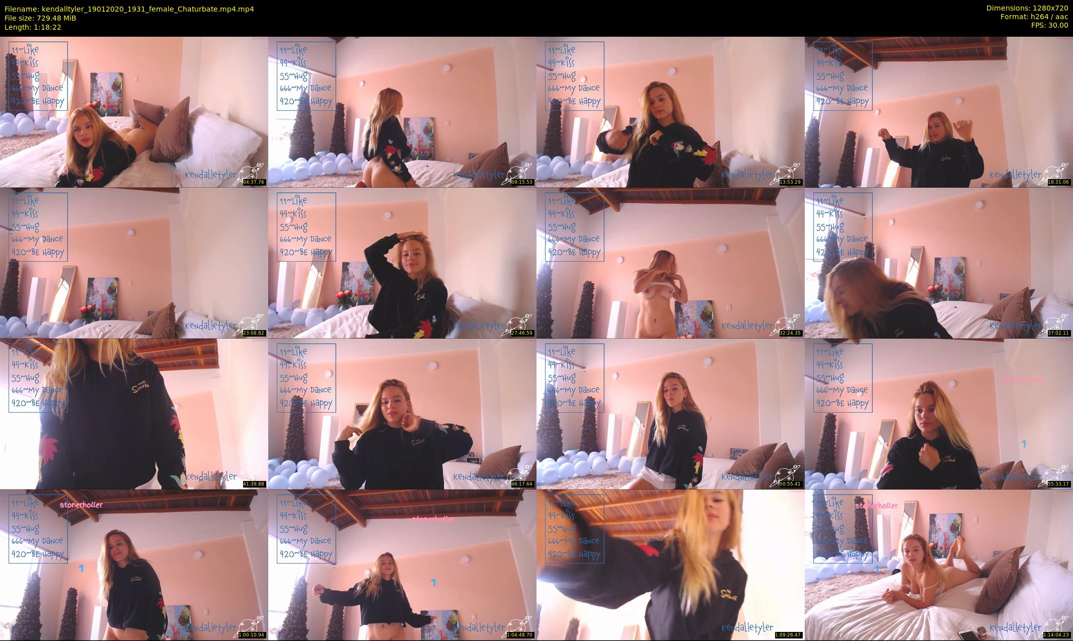 kendalltyler — 79 minute Chaturbate female cam show recording, 720p, Jan 19, 2020