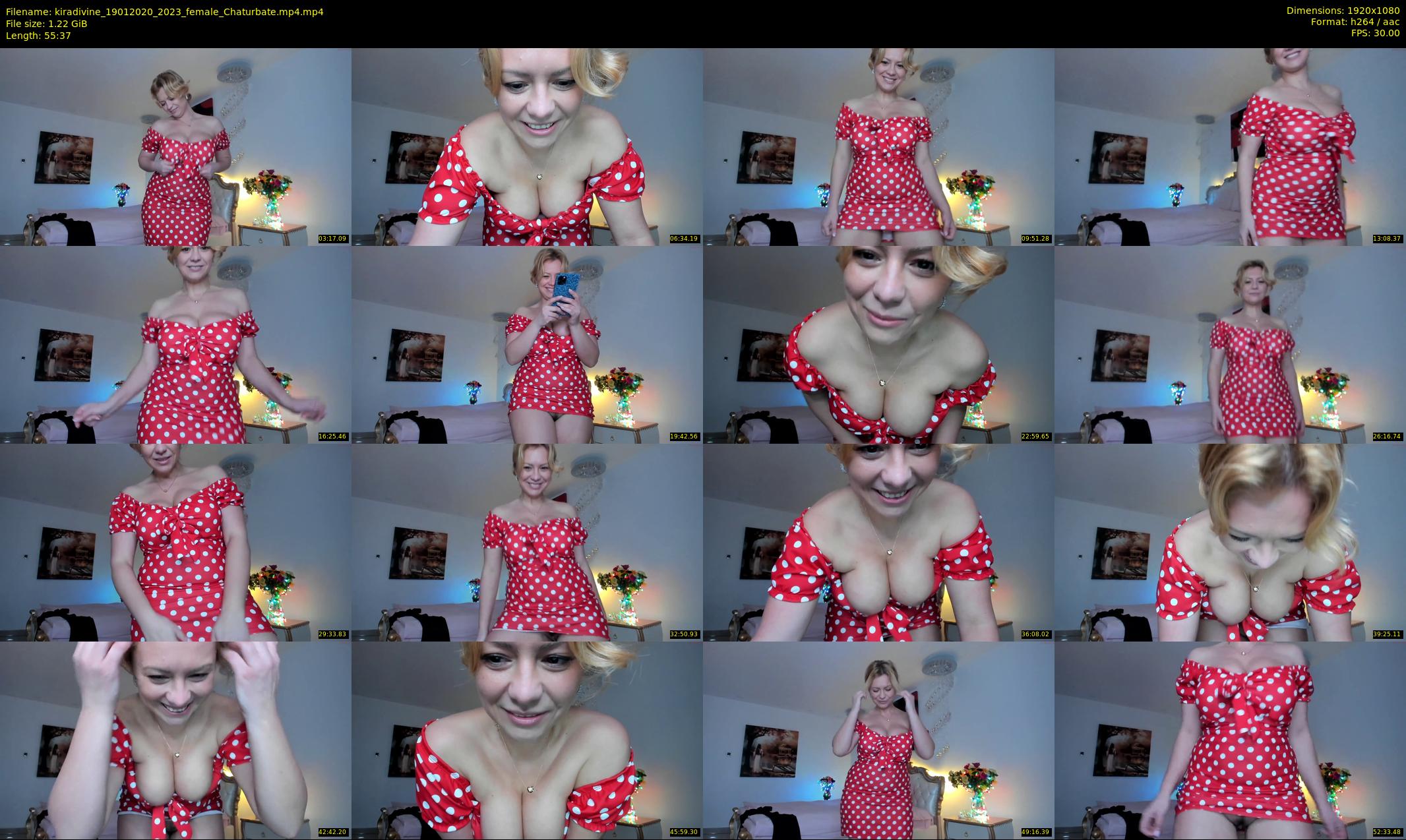 kiradivine — 56 minute Chaturbate female cam show recording, 1080p, Jan 19, 2020