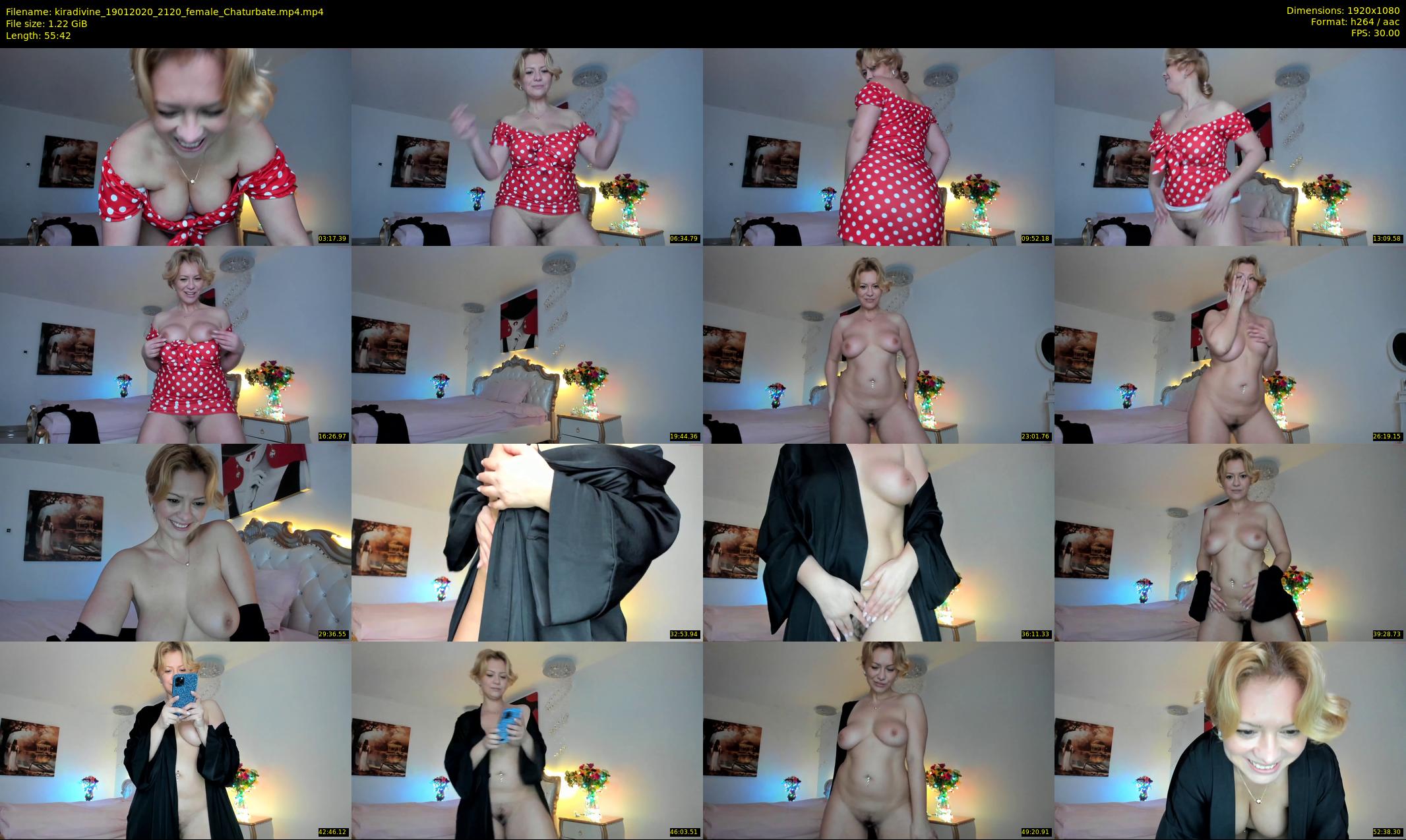 kiradivine — 56 minute Chaturbate female cam show recording, 1080p, Jan 19, 2020