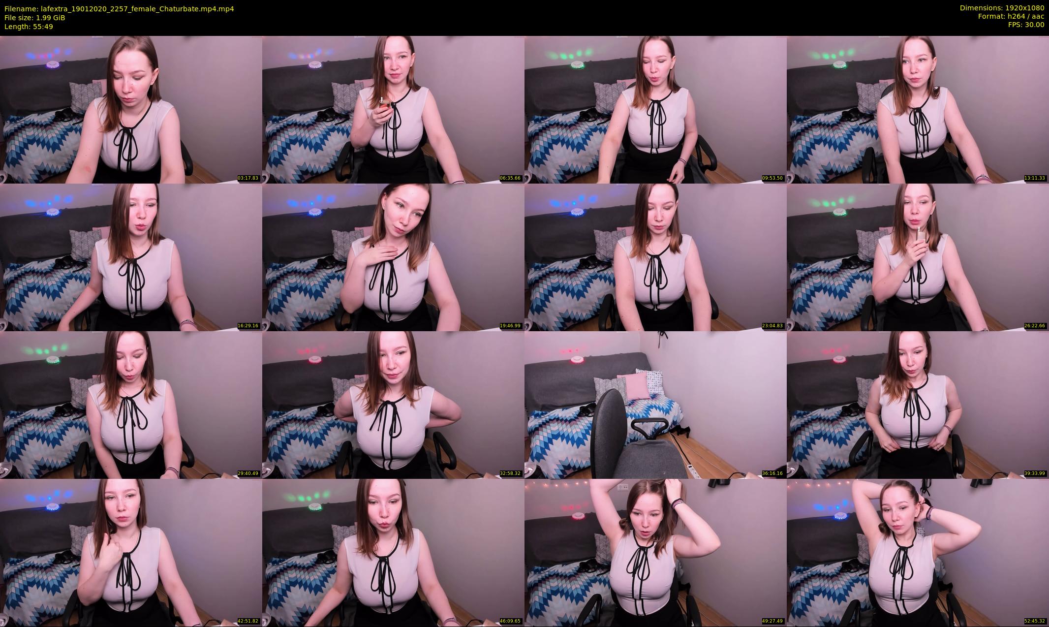 lafextra — 56 minute Chaturbate female cam show recording, 1080p, Jan 19, 2020