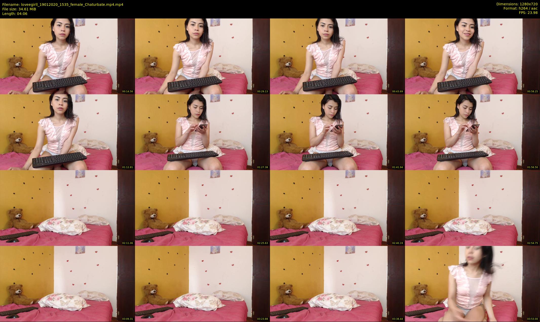 loveegirll — 5 minute Chaturbate female cam show recording, 720p, Jan 19, 2020