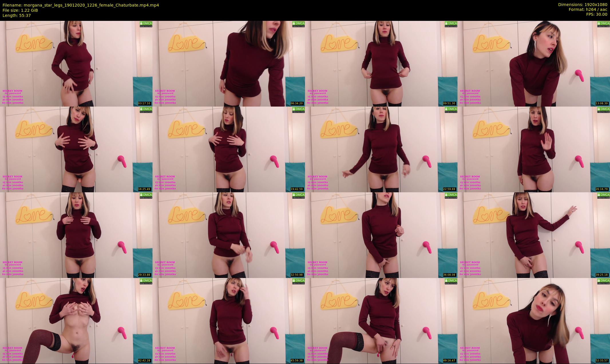 morgana_star_legs — 56 minute Chaturbate female cam show recording, 1080p, Jan 19, 2020