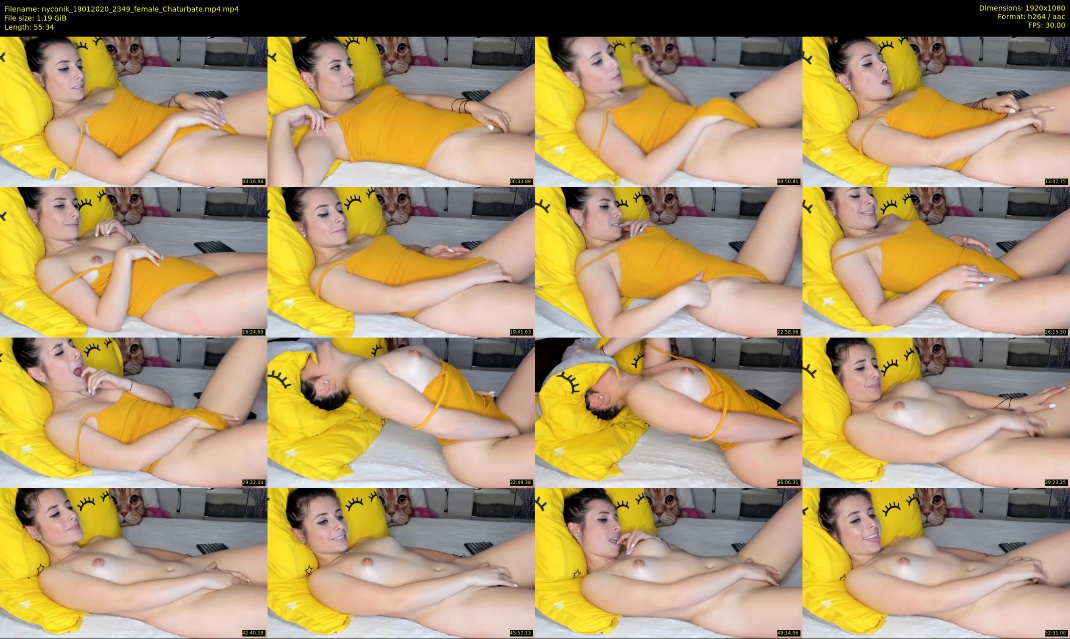 nyconik — 56 minute Chaturbate female cam show recording, 1080p, Jan 19, 2020