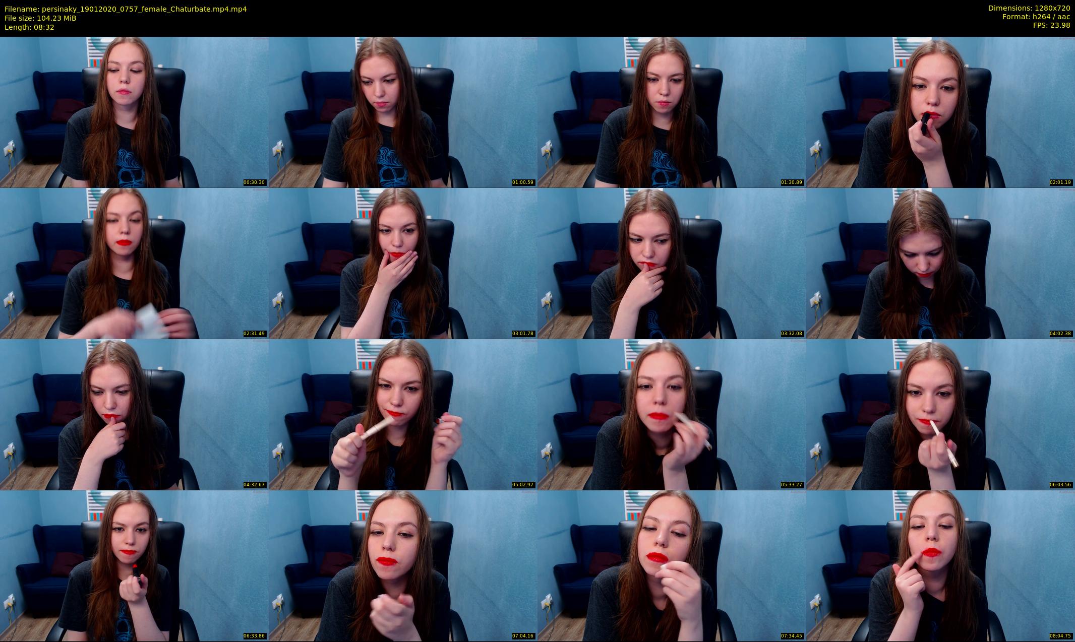 persinaky — 9 minute Chaturbate female cam show recording, 720p, Jan 19, 2020
