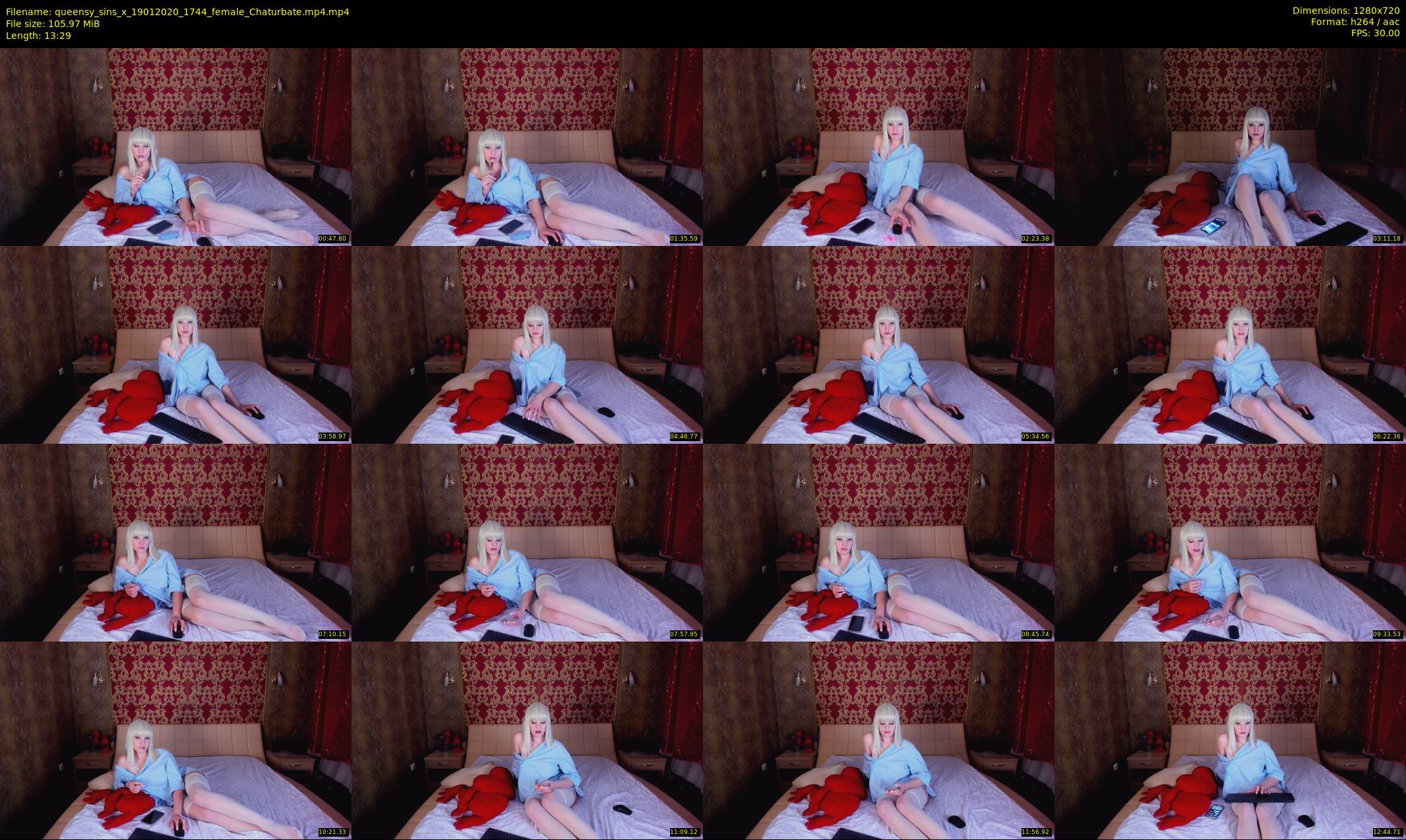 queensy_sins_x — 14 minute Chaturbate female cam show recording, 720p, Jan 19, 2020