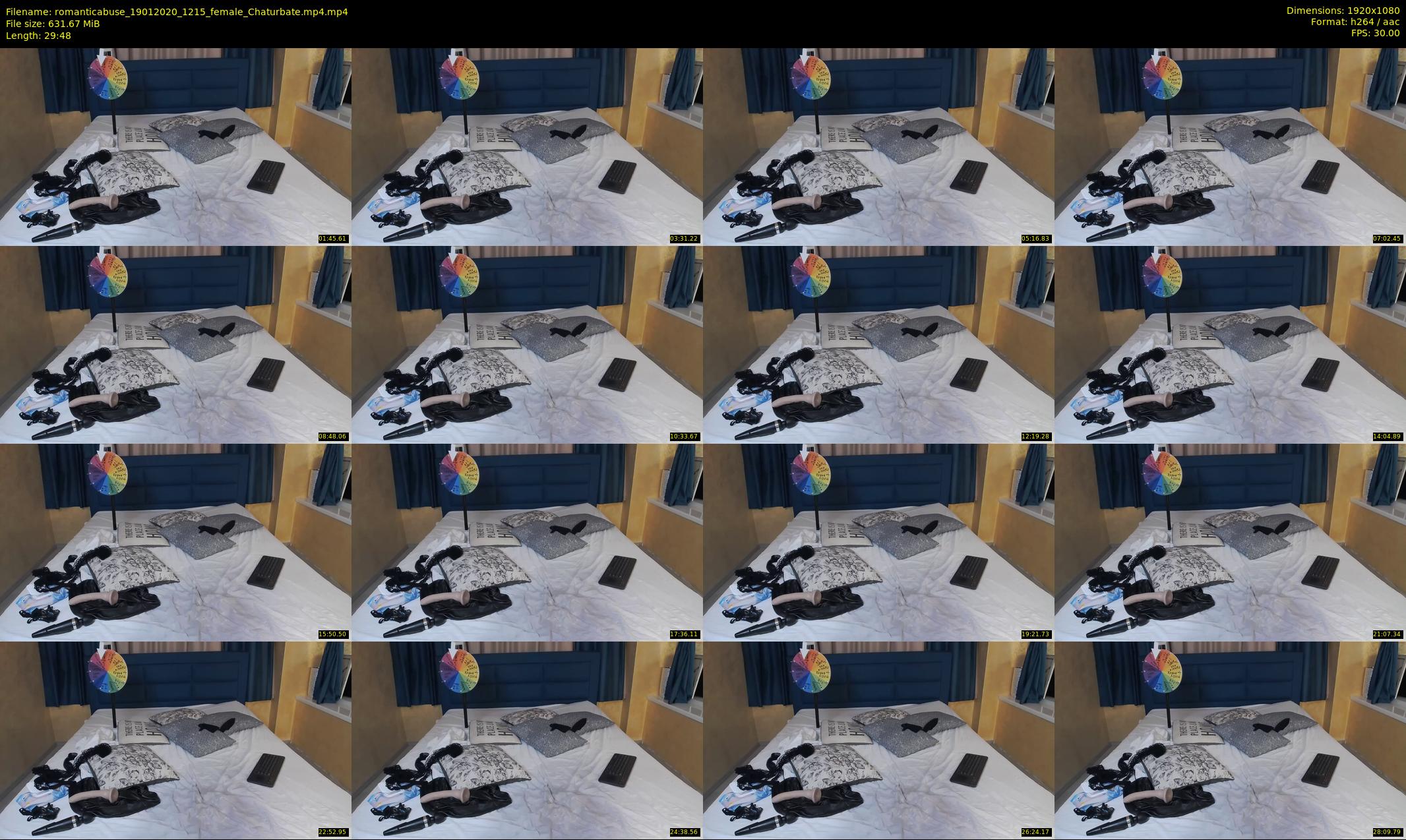romanticabuse — 30 minute Chaturbate female cam show recording, 1080p, Jan 19, 2020