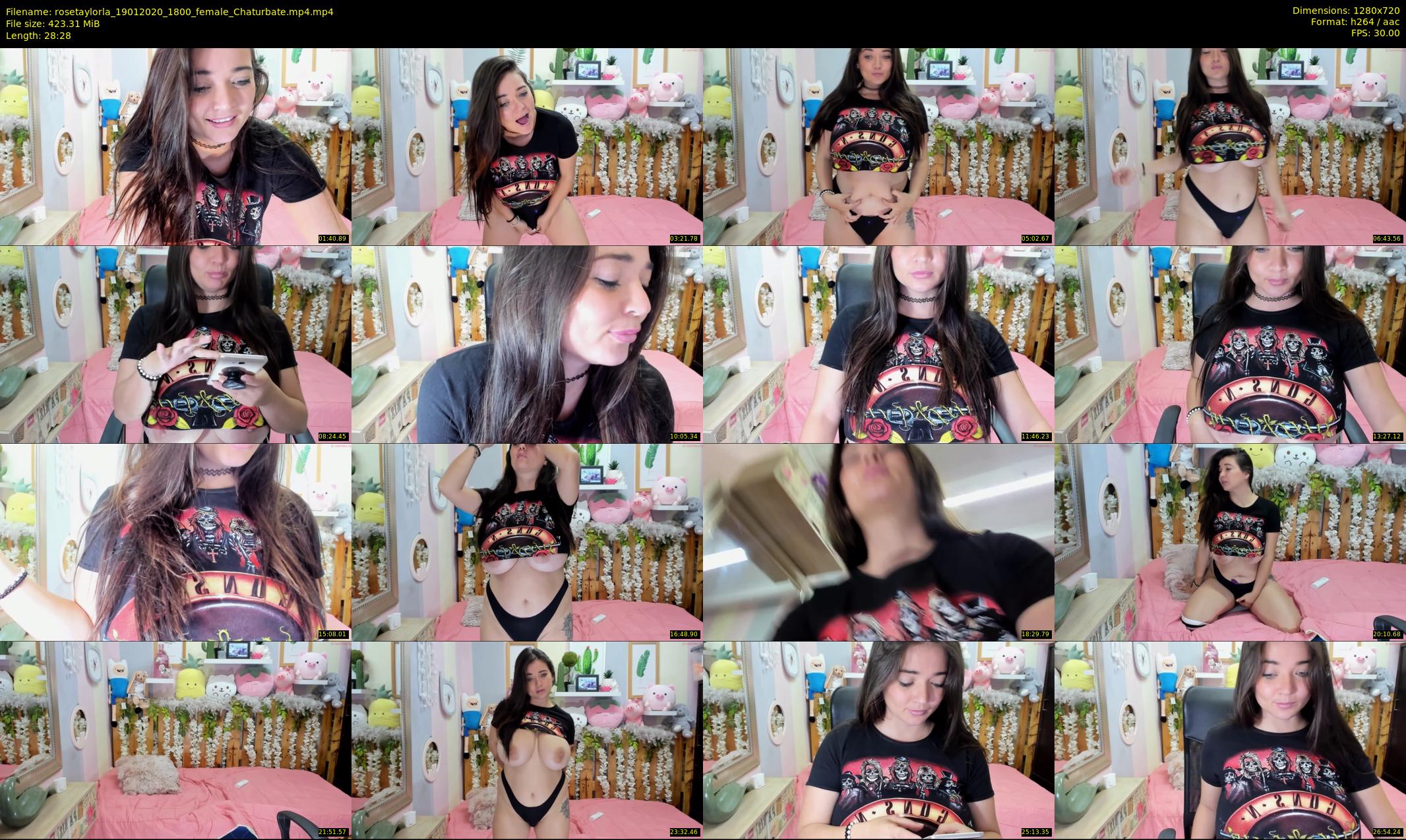 rosetaylorla — 29 minute Chaturbate female cam show recording, 720p, Jan 19, 2020