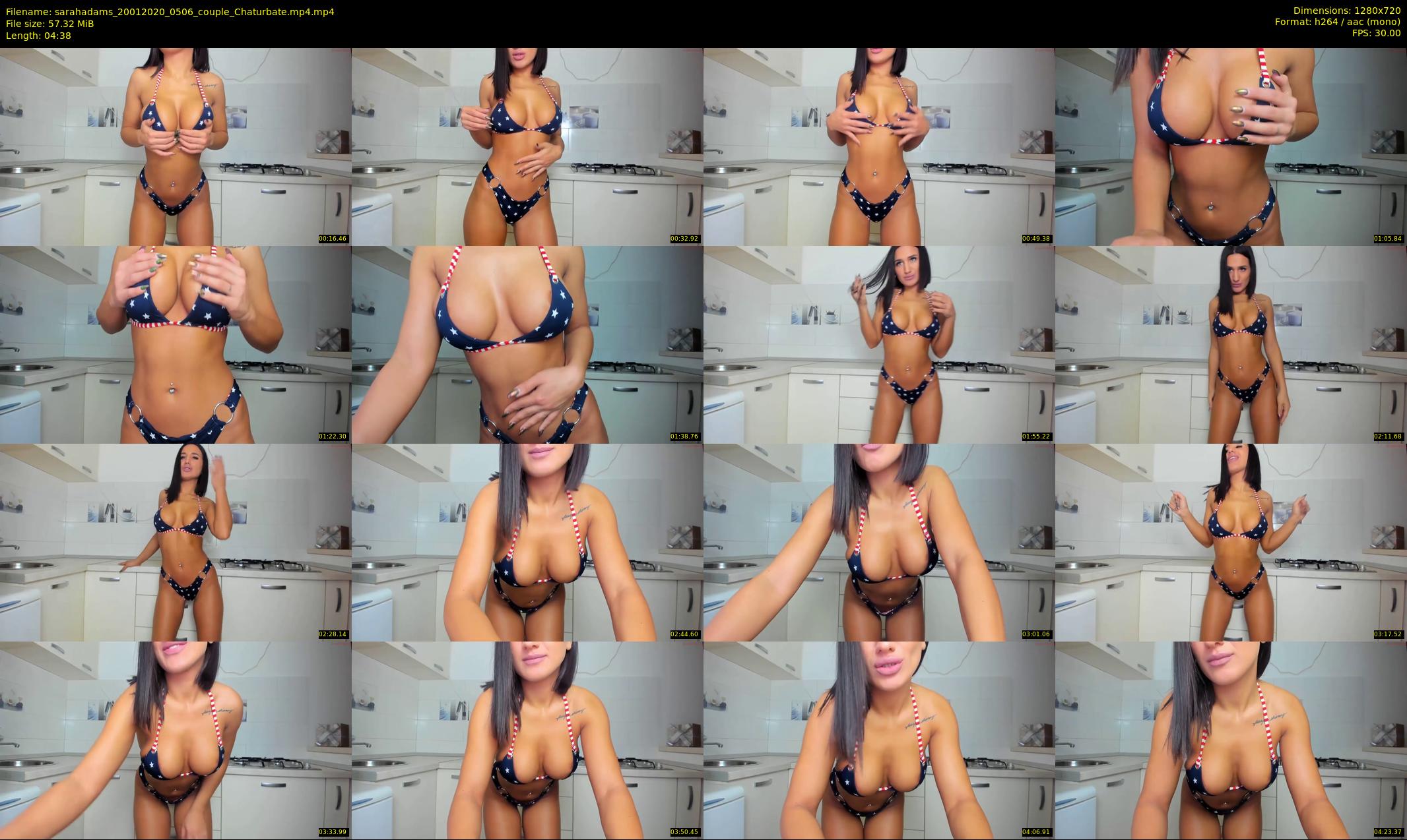 sarahadams — 5 minute Chaturbate female cam show recording, 720p, Jan 20, 2020