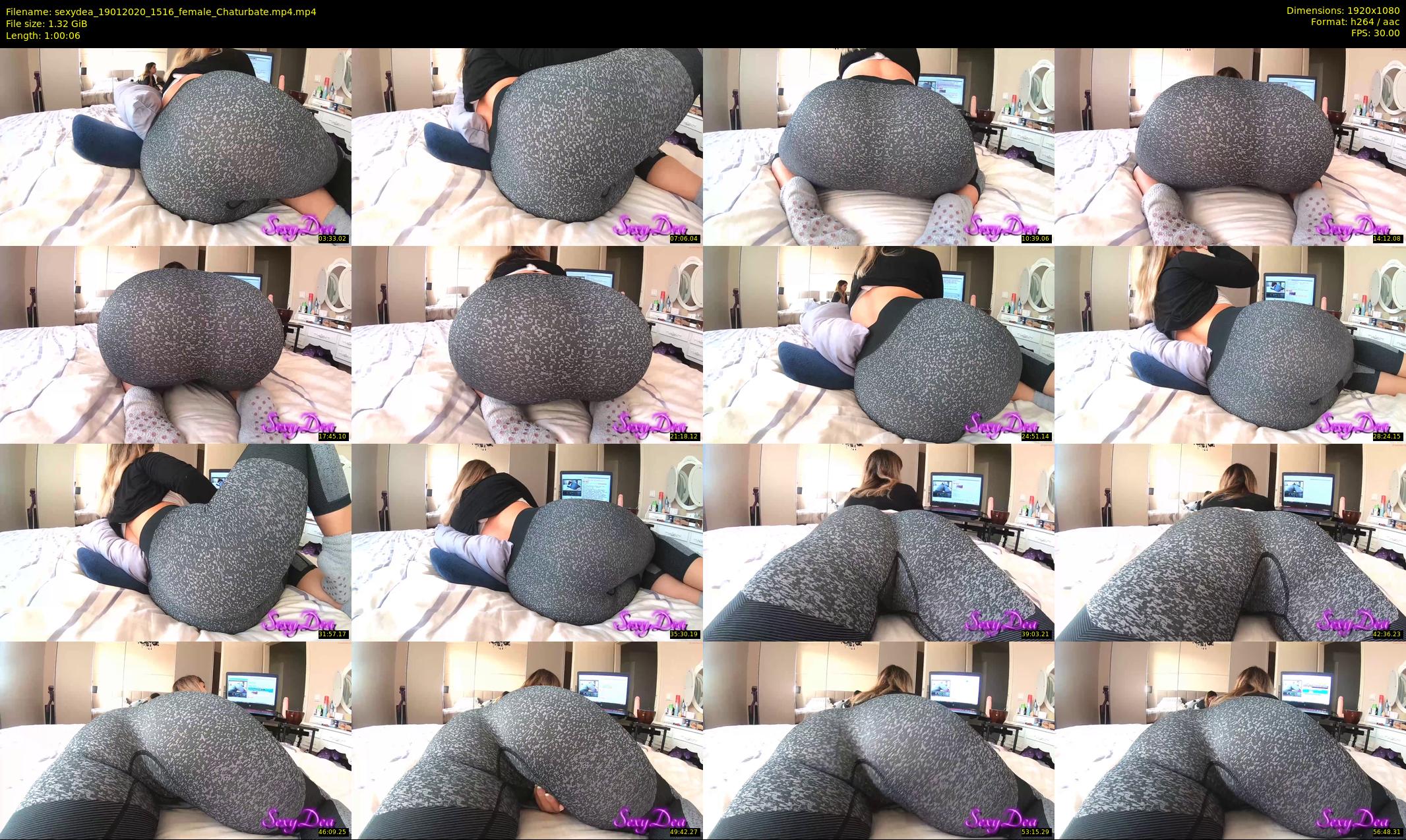sexydea — 61 minute Chaturbate female cam show recording, 1080p, Jan 19, 2020