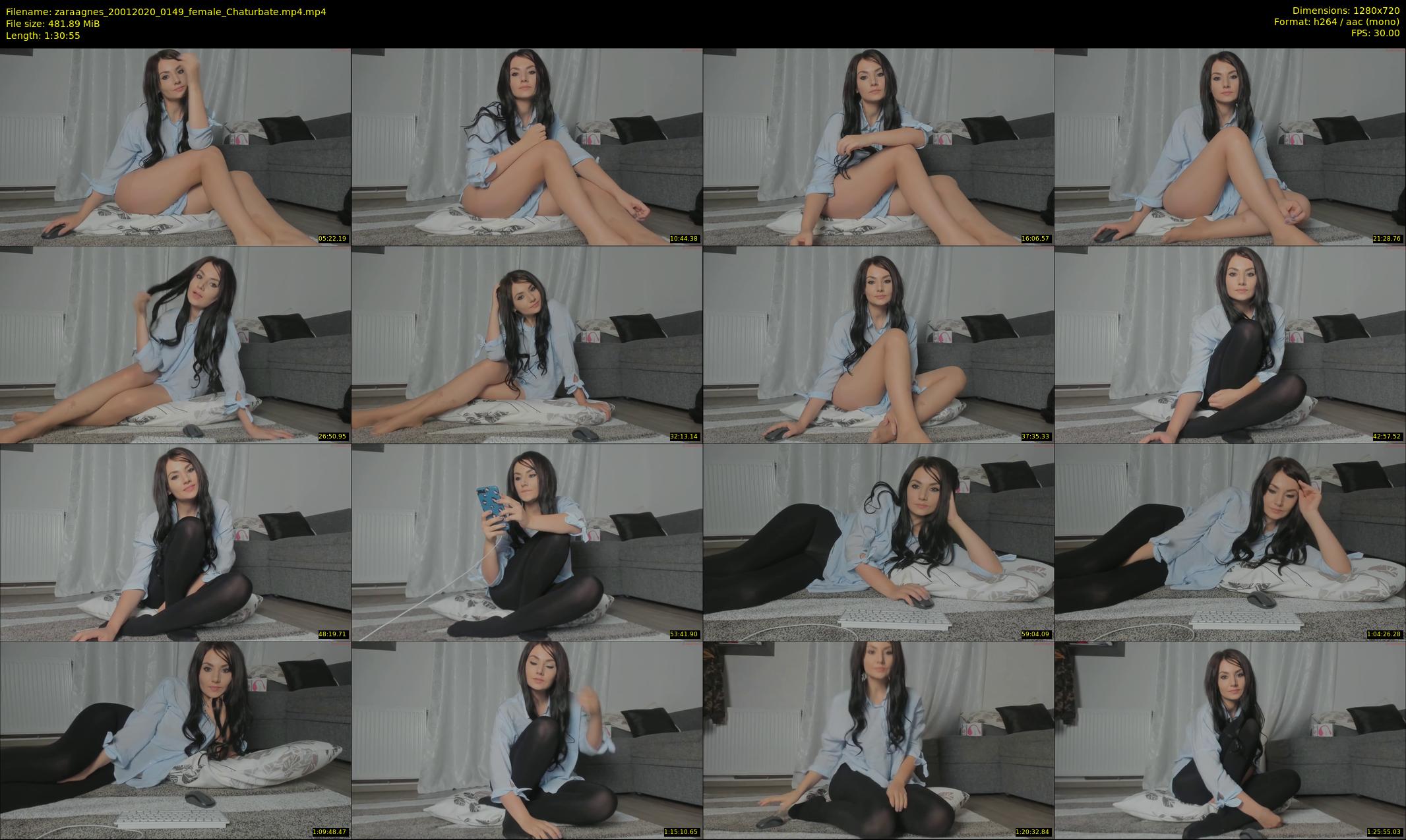 zaraagnes — 91 minute Chaturbate female cam show recording, 720p, Jan 20, 2020