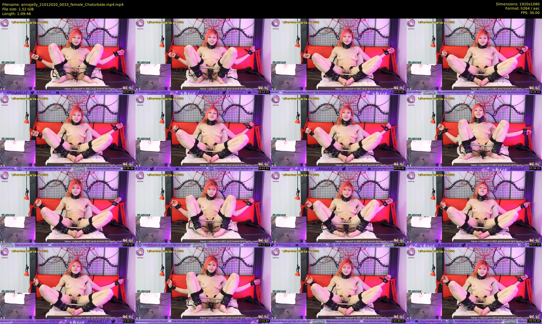 annajelly — 70 minute Chaturbate couple cam show recording, 1080p, Jan 21, 2020