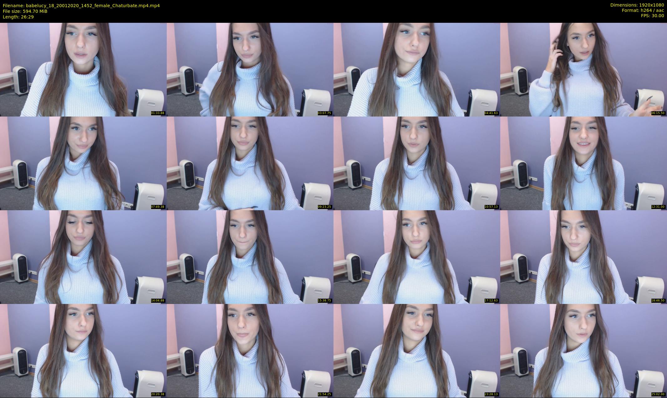 babelucy_18 — 27 minute Chaturbate female cam show recording, 1080p, Jan 20, 2020