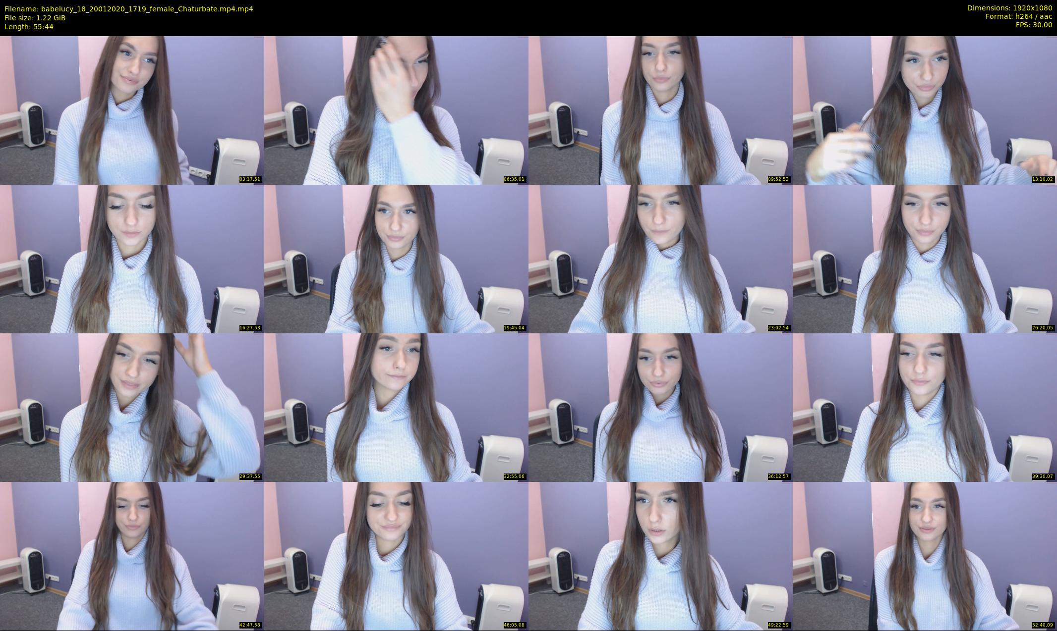 babelucy_18 — 56 minute Chaturbate female cam show recording, 1080p, Jan 20, 2020