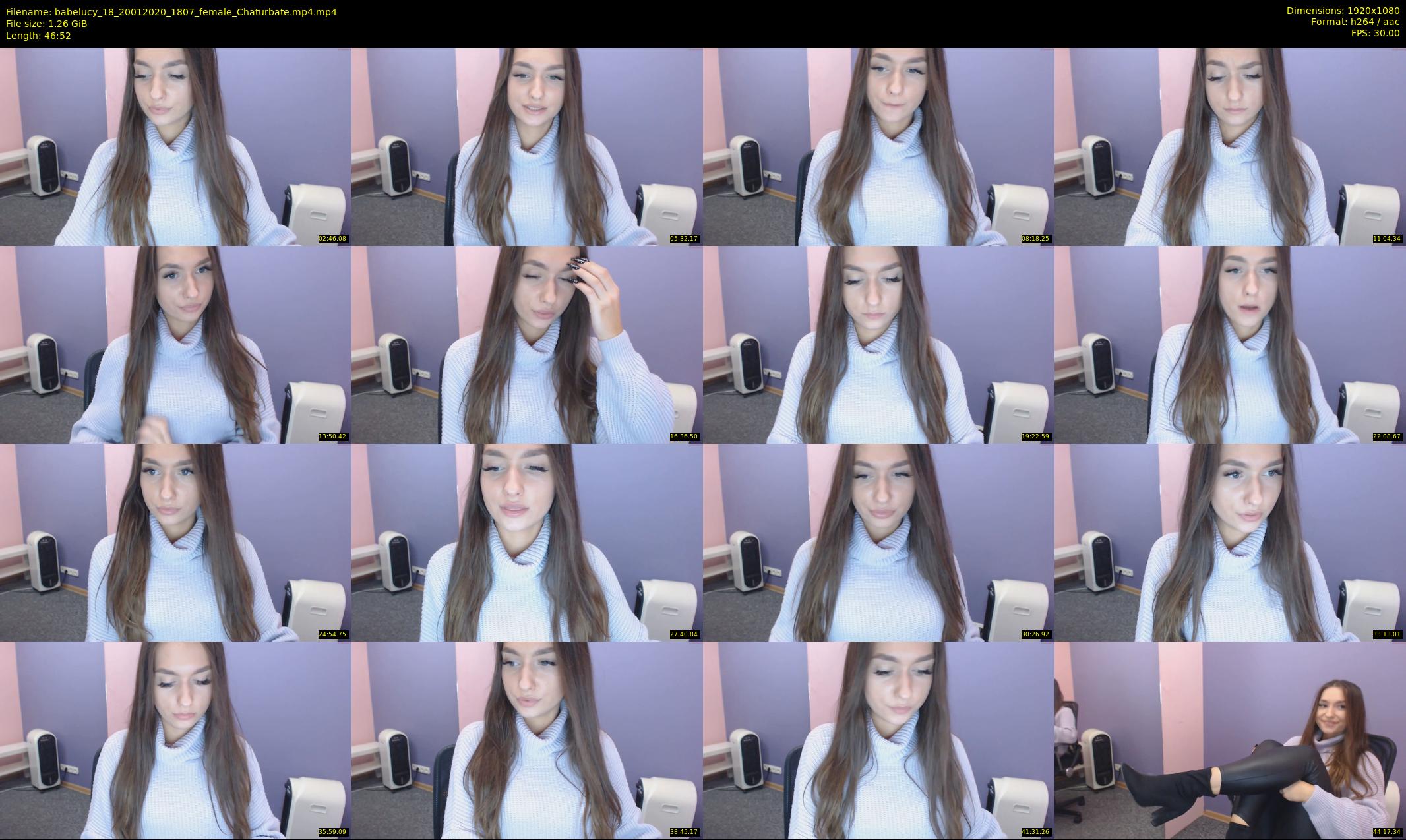 babelucy_18 — 47 minute Chaturbate female cam show recording, 1080p, Jan 20, 2020