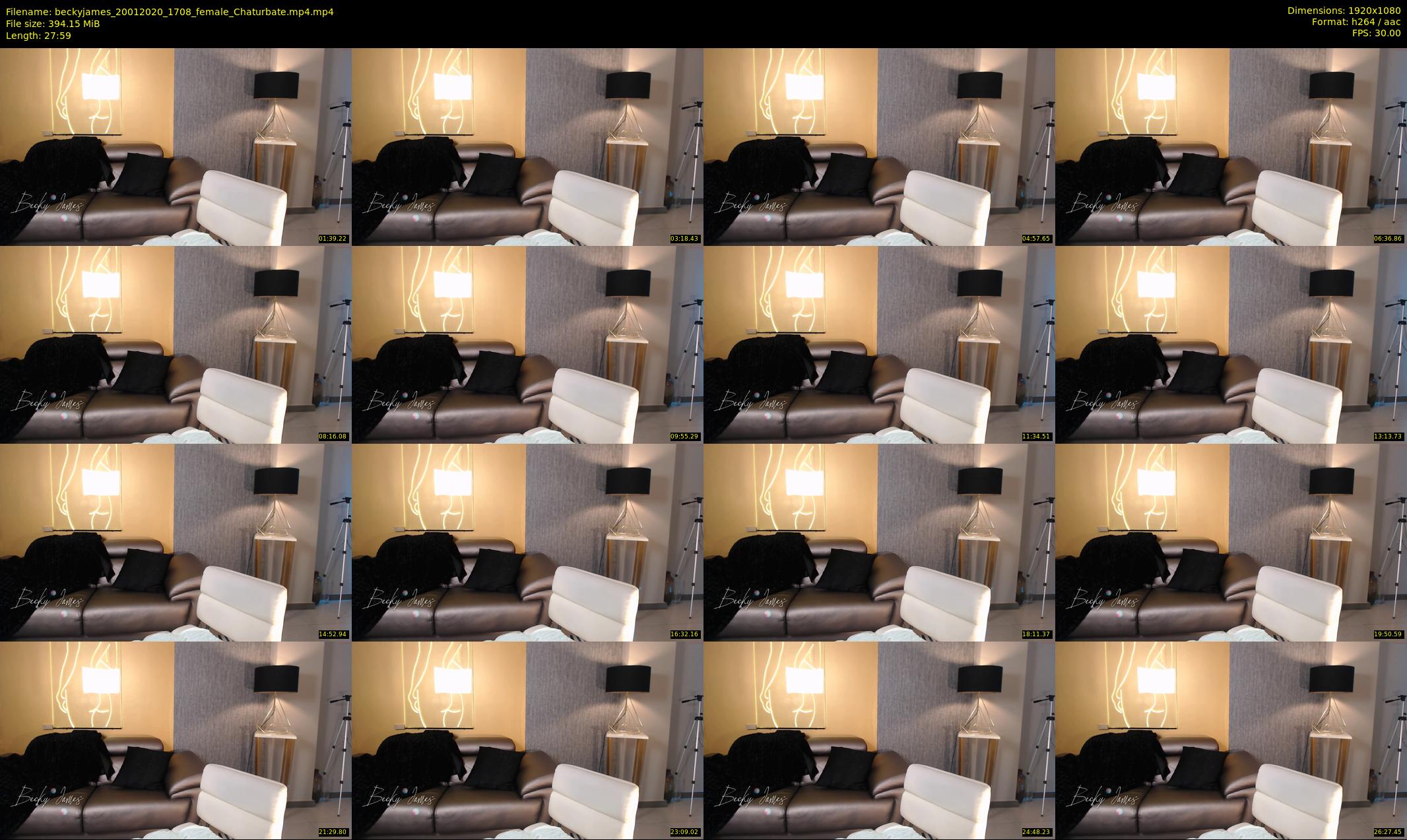 beckyjames — 28 minute Chaturbate female cam show recording, 1080p, Jan 20, 2020