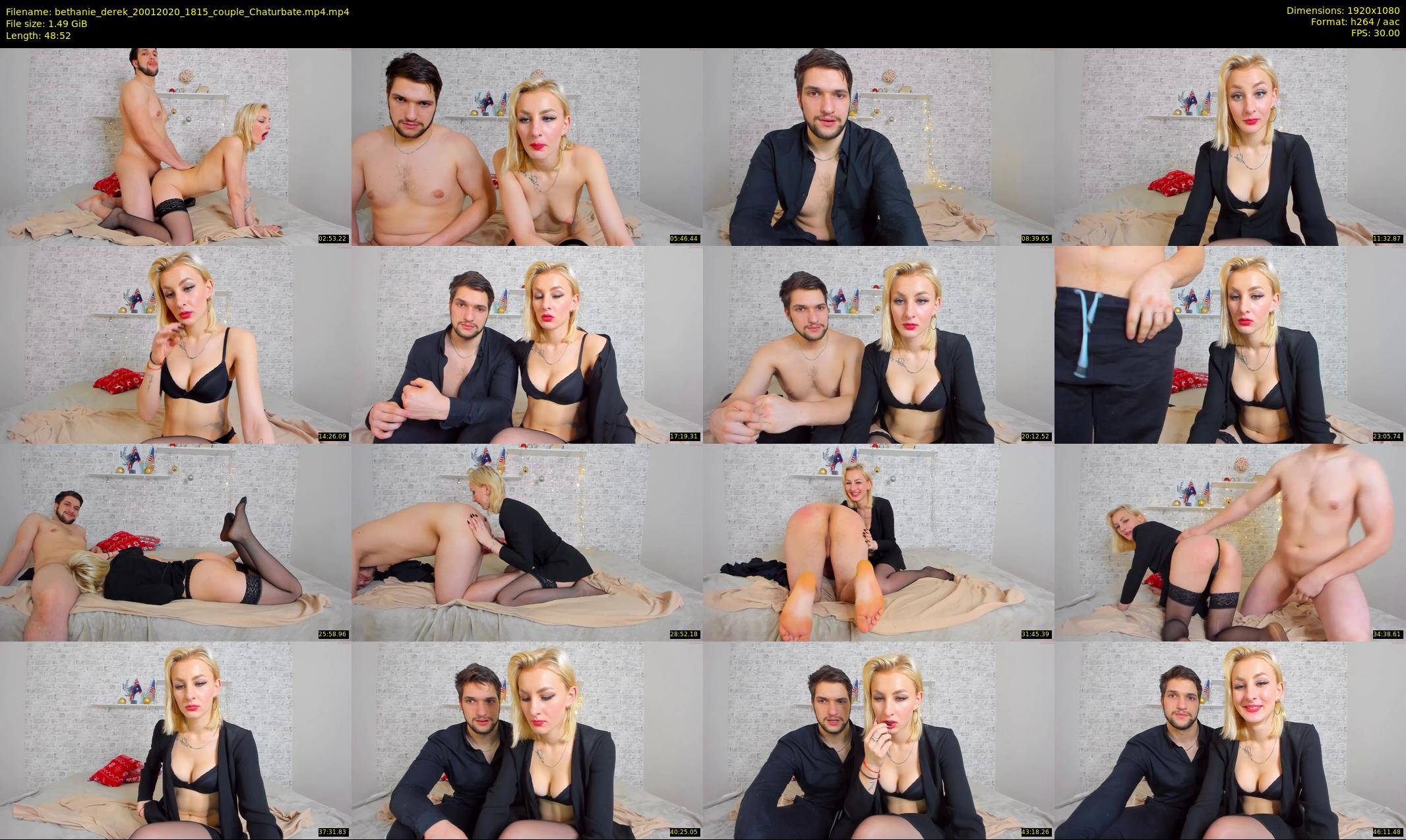 bethanie_derek — 49 minute Chaturbate couple cam show recording, 1080p, Jan 20, 2020