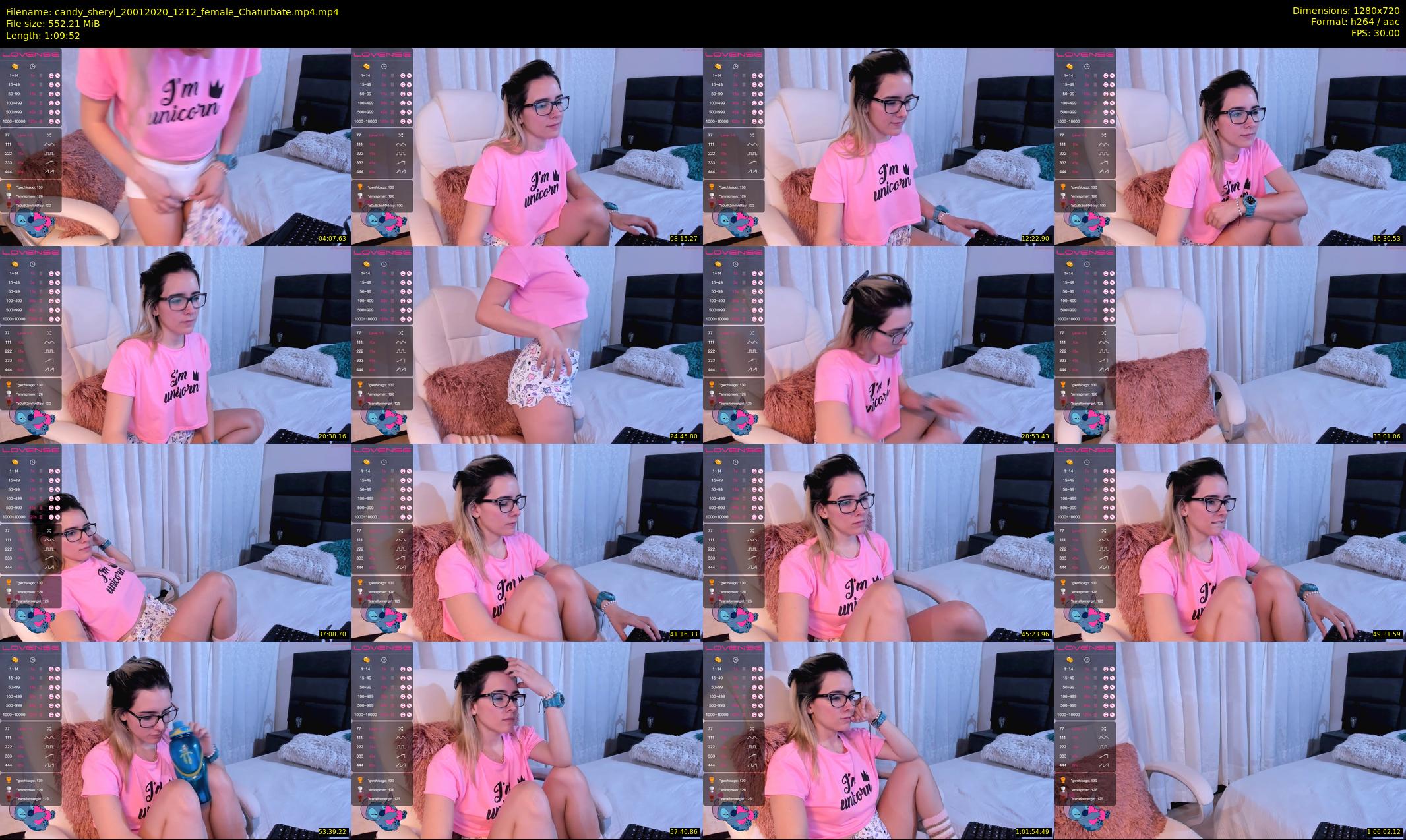 candy_sheryl — 70 minute Chaturbate female cam show recording, 720p, Jan 20, 2020