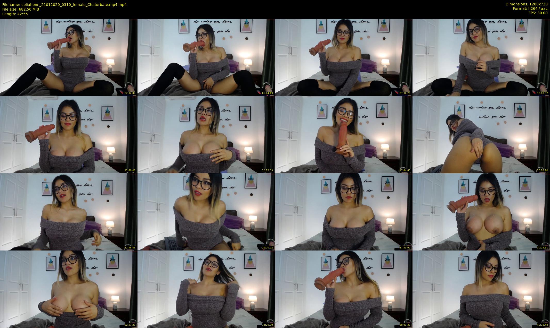 celiahenn — 43 minute Chaturbate female cam show recording, 720p, Jan 21, 2020