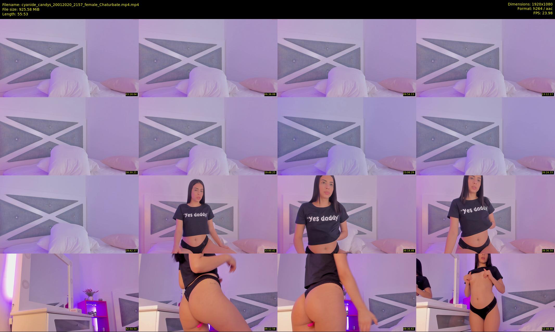 cyanide_candys — 56 minute Chaturbate female cam show recording, 1080p, Jan 20, 2020