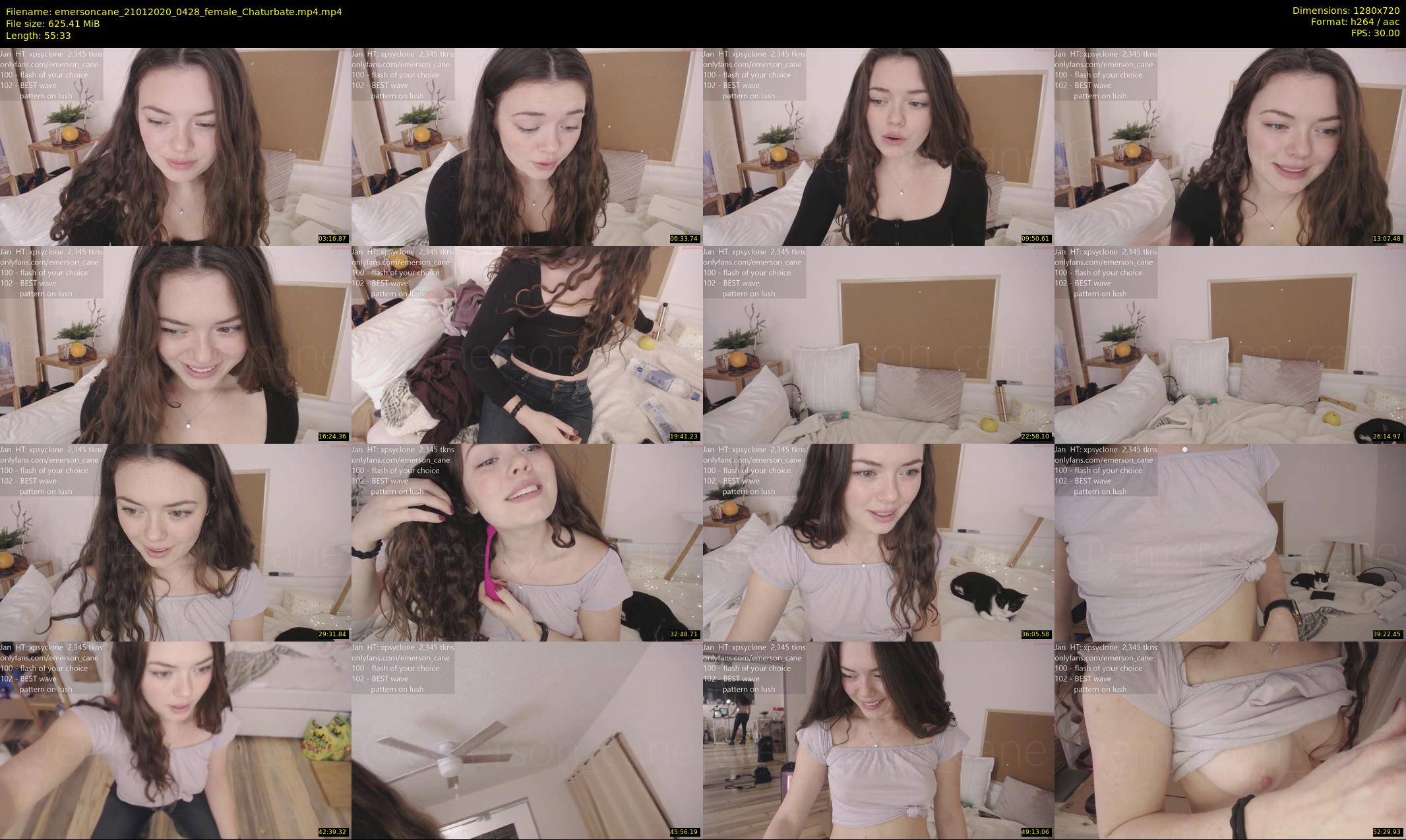 emersoncane — 56 minute Chaturbate female cam show recording, 720p, Jan 21, 2020