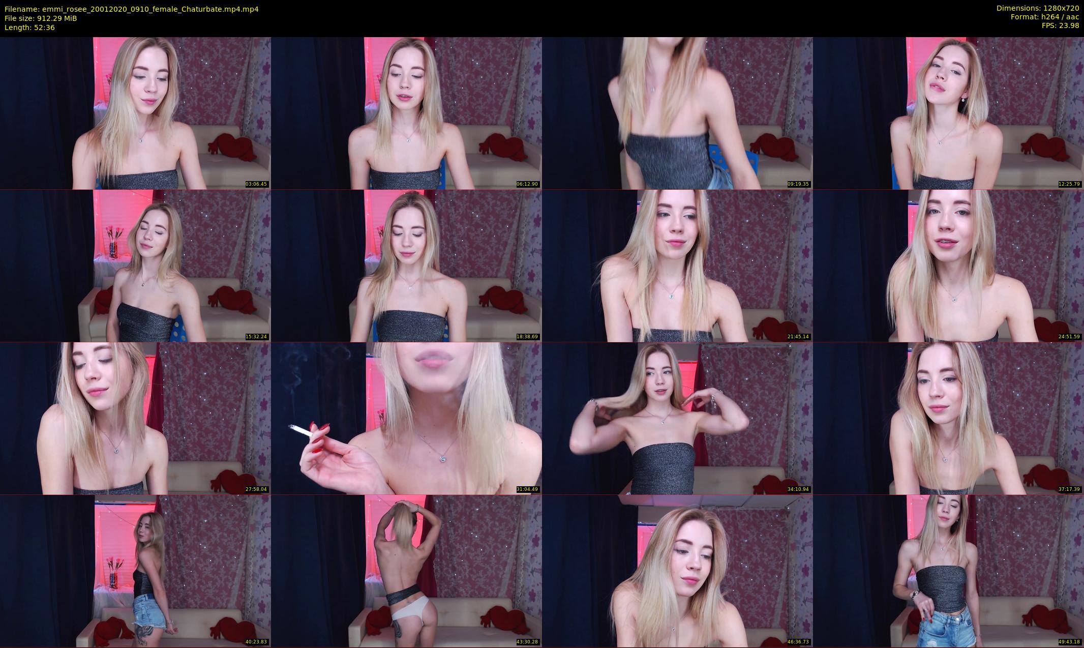 emmi_rosee — 53 minute Chaturbate female cam show recording, 720p, Jan 20, 2020