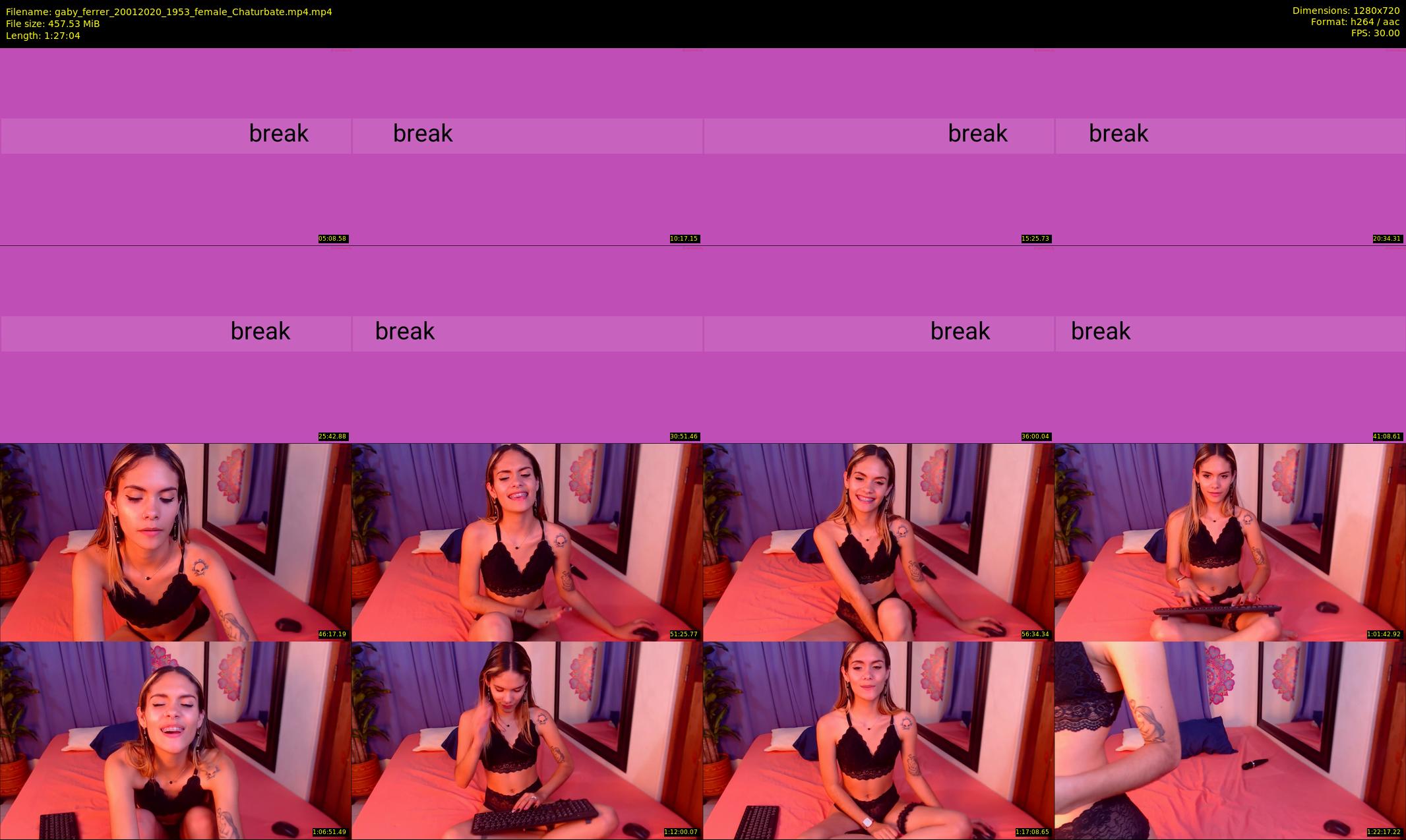 gaby_ferrer — 88 minute Chaturbate female cam show recording, 720p, Jan 20, 2020